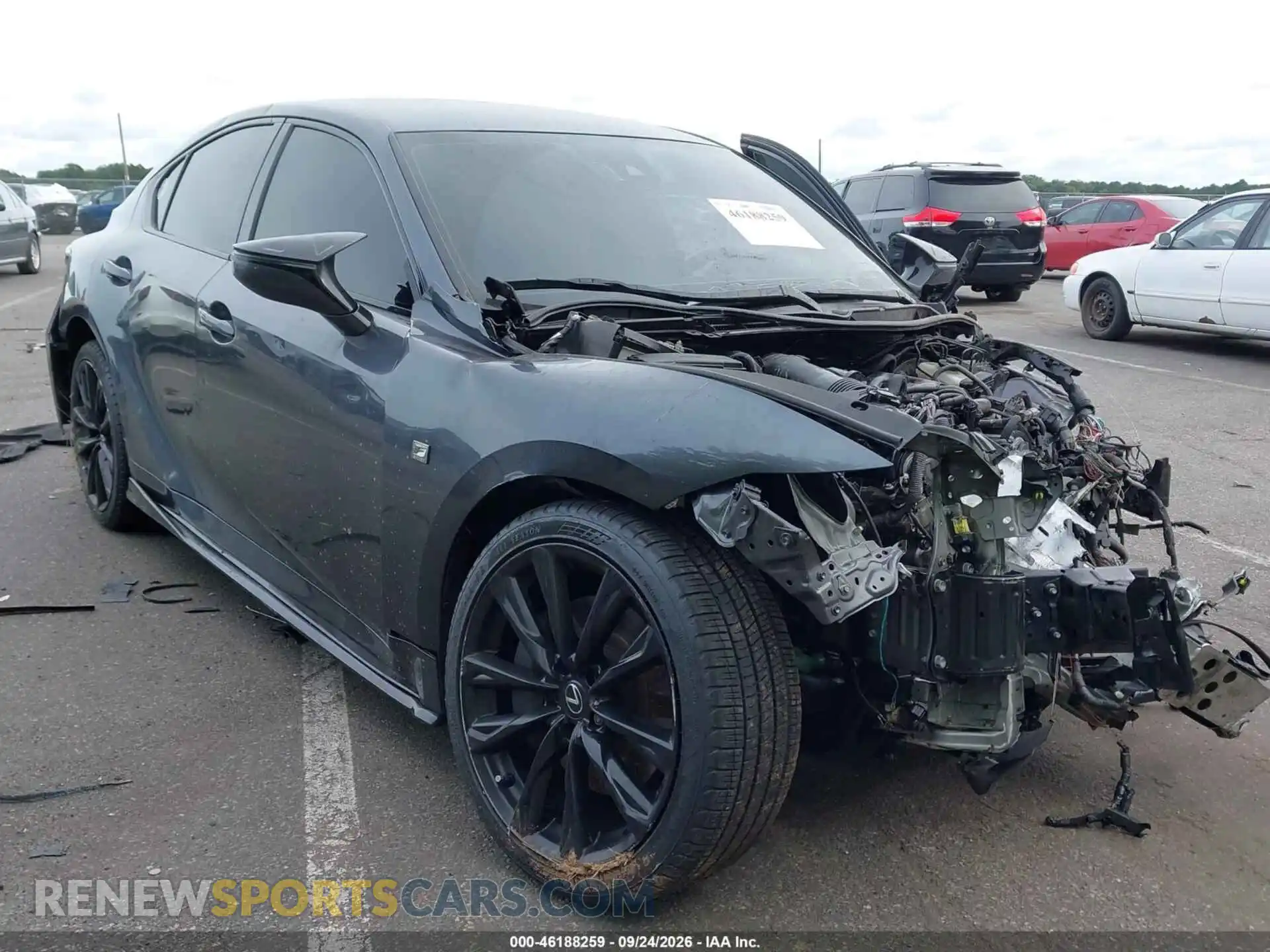 1 Photograph of a damaged car JTHGZ1E2XM5018825 LEXUS IS 350 2021