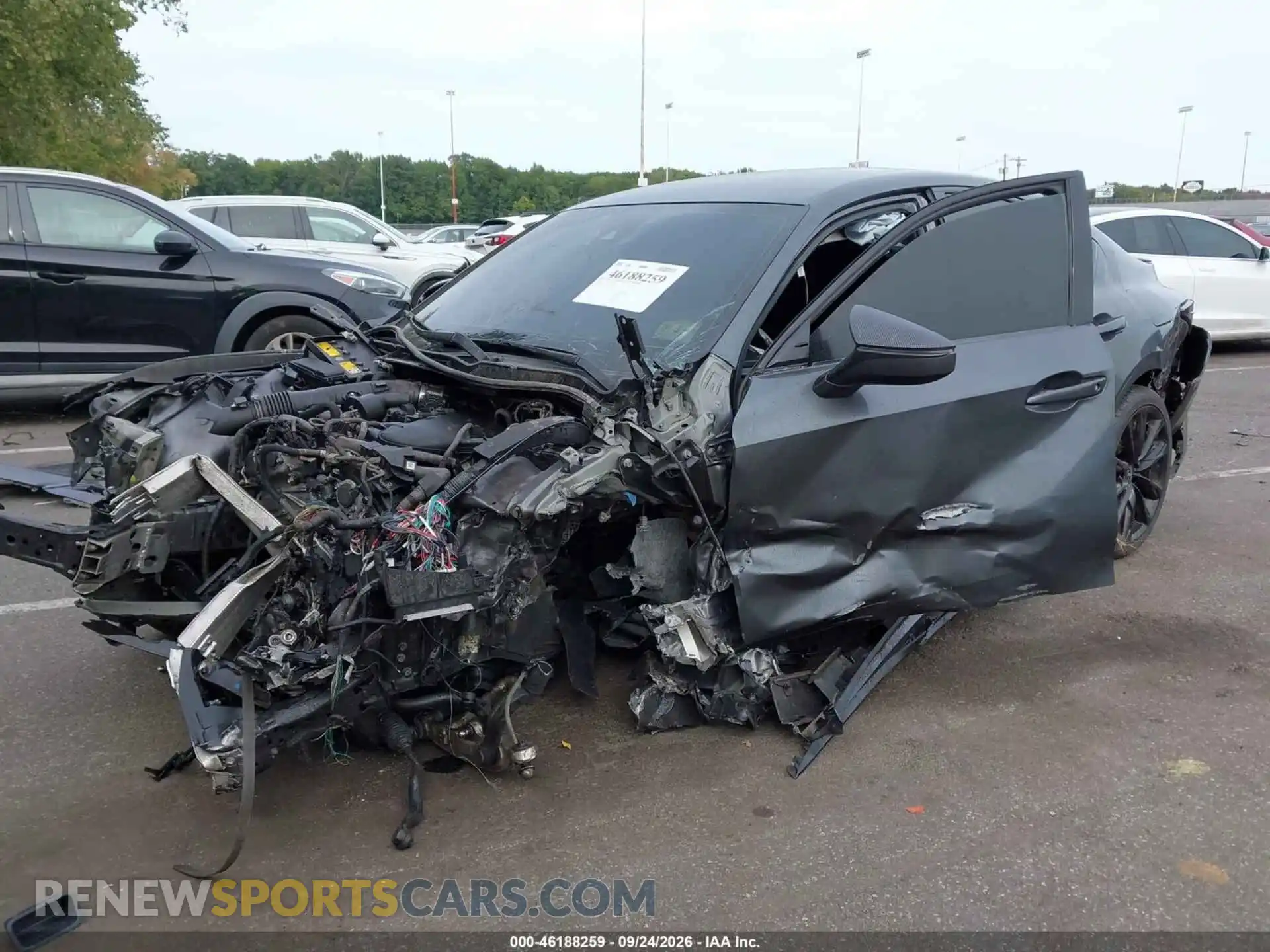 2 Photograph of a damaged car JTHGZ1E2XM5018825 LEXUS IS 350 2021
