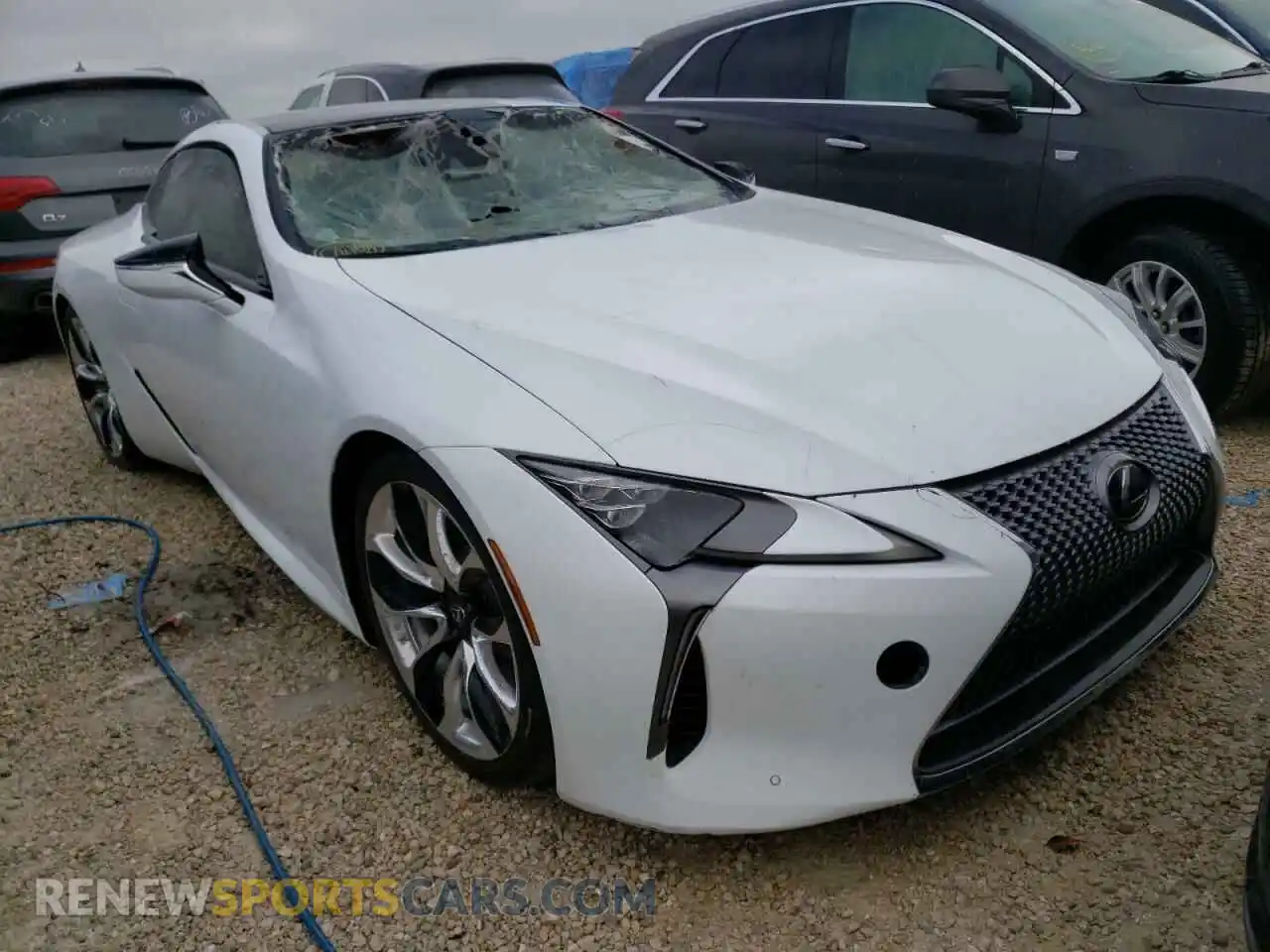 1 Photograph of a damaged car JTHHP5AY3KA006676 LEXUS LC500 2019