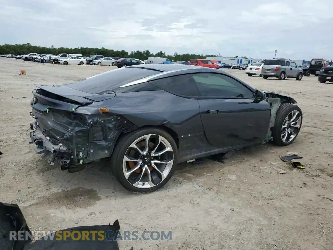 3 Фотография поврежденного автомобиля JTHBP5AY7MA100522 LEXUS LC500 2021