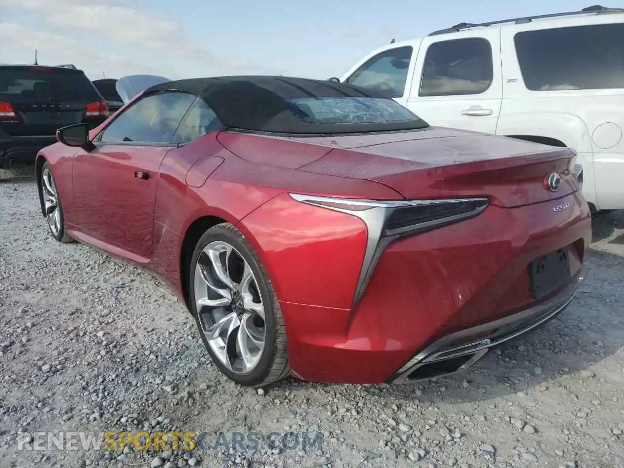 3 Фотография поврежденного автомобиля JTHKPAAY8MA103180 LEXUS LC500 2021