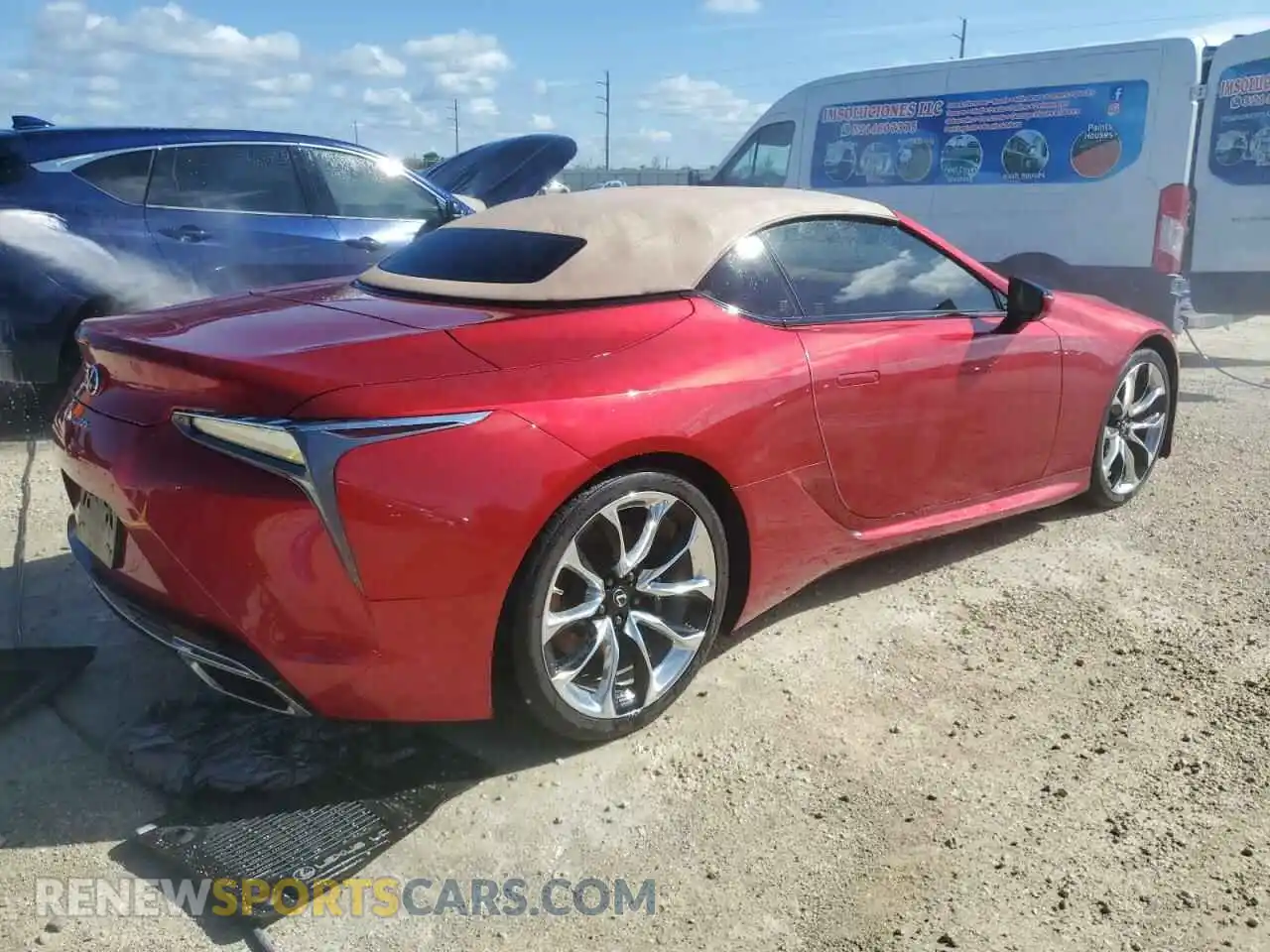 3 Photograph of a damaged car JTHMPAAY0PA107544 LEXUS LC500 2023