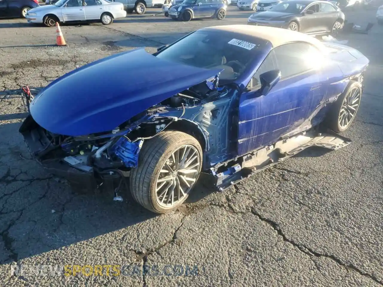 1 Photograph of a damaged car JTHMPAAY5RA108238 LEXUS LC500 2024