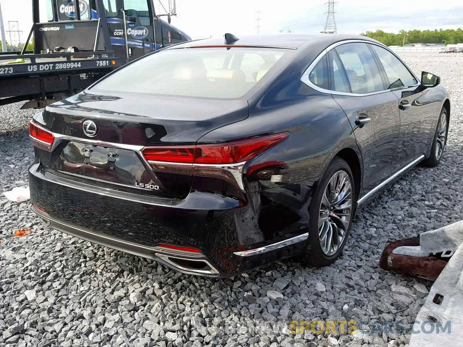 4 Photograph of a damaged car JTHB51FF8K5007794 LEXUS LS 500 2019