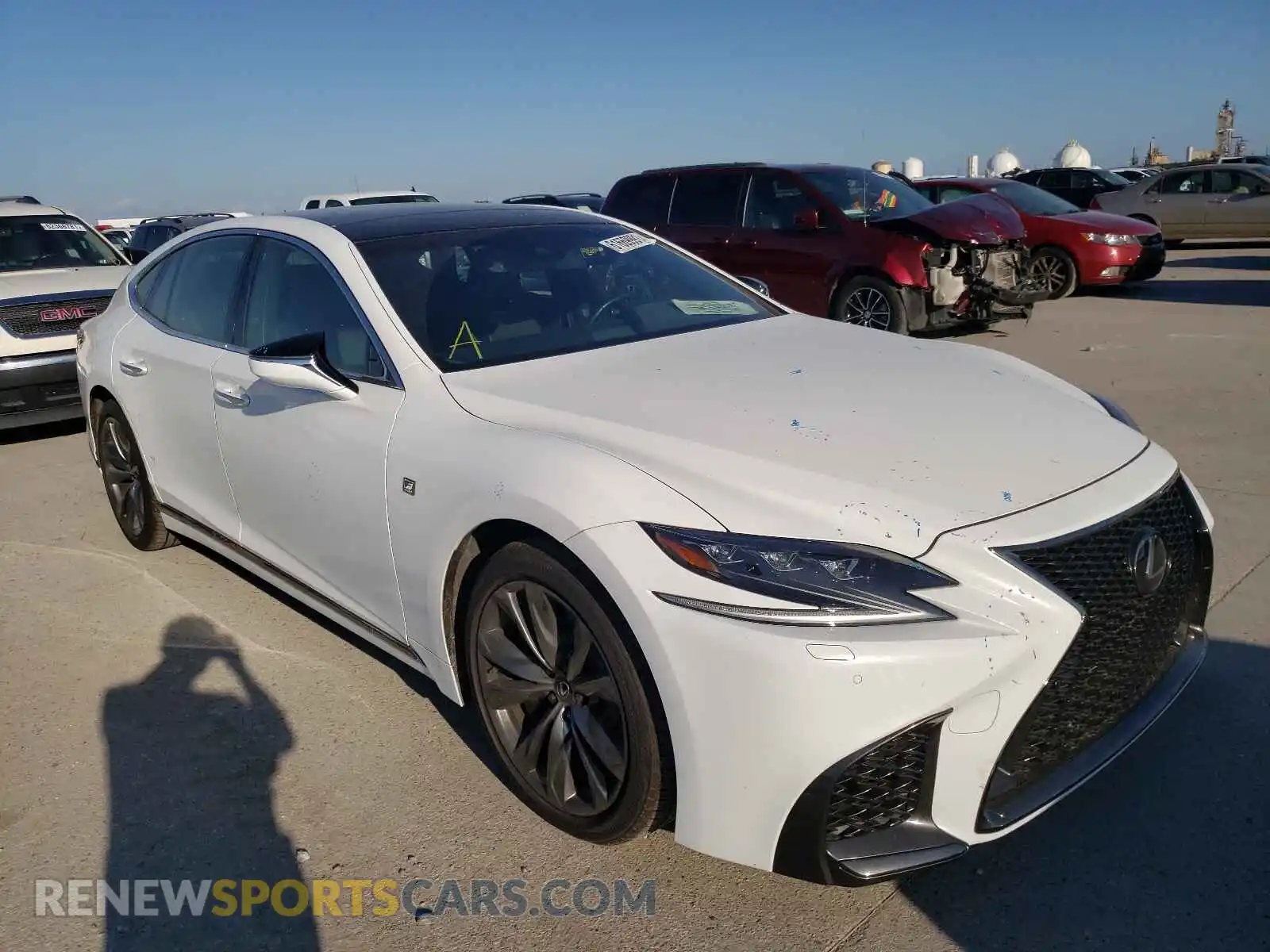 1 Photograph of a damaged car JTHB51FF4K5007422 LEXUS LS500 2019