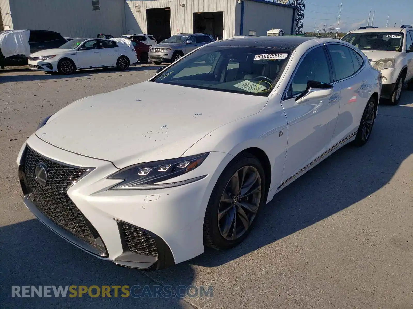 2 Photograph of a damaged car JTHB51FF4K5007422 LEXUS LS500 2019