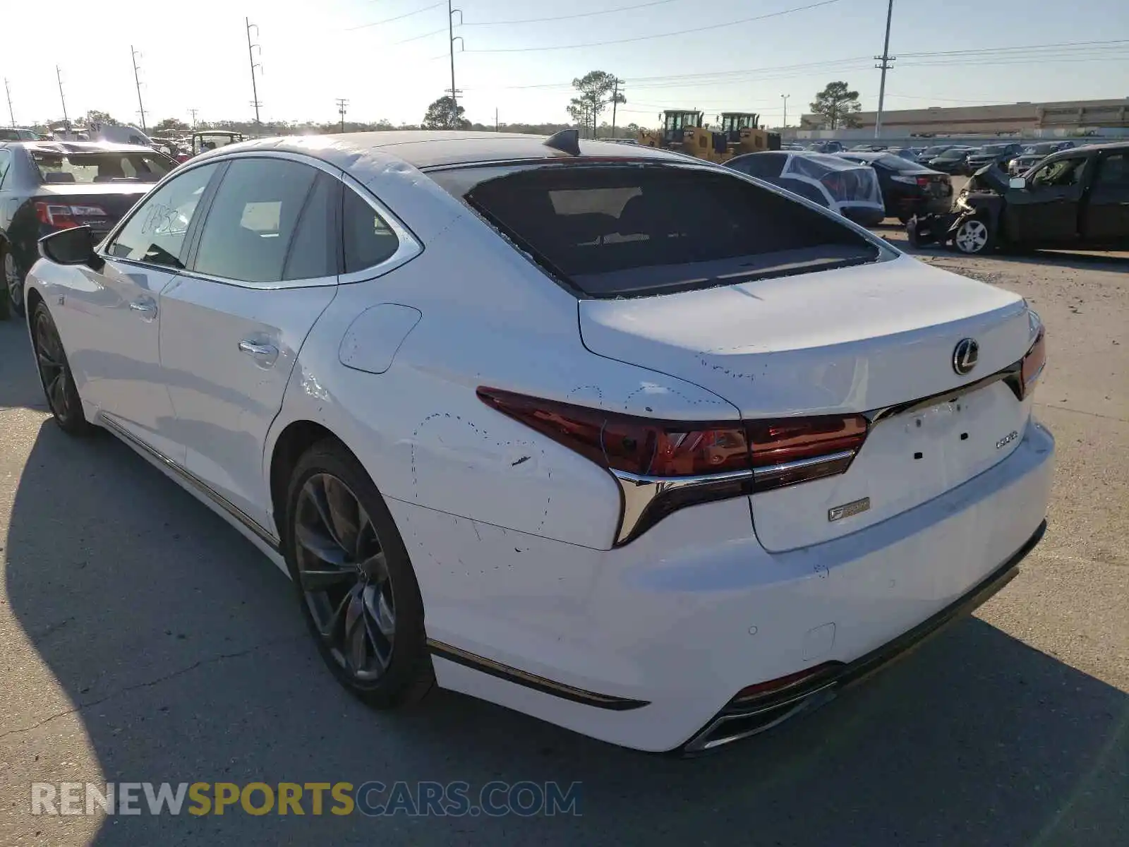 3 Photograph of a damaged car JTHB51FF4K5007422 LEXUS LS500 2019
