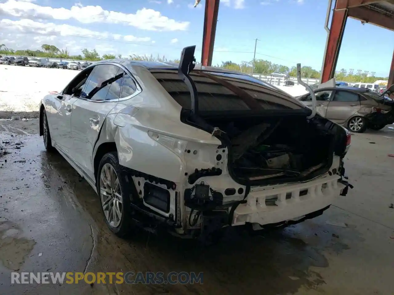 3 Photograph of a damaged car JTHB51FF6K5009446 LEXUS LS500 2019