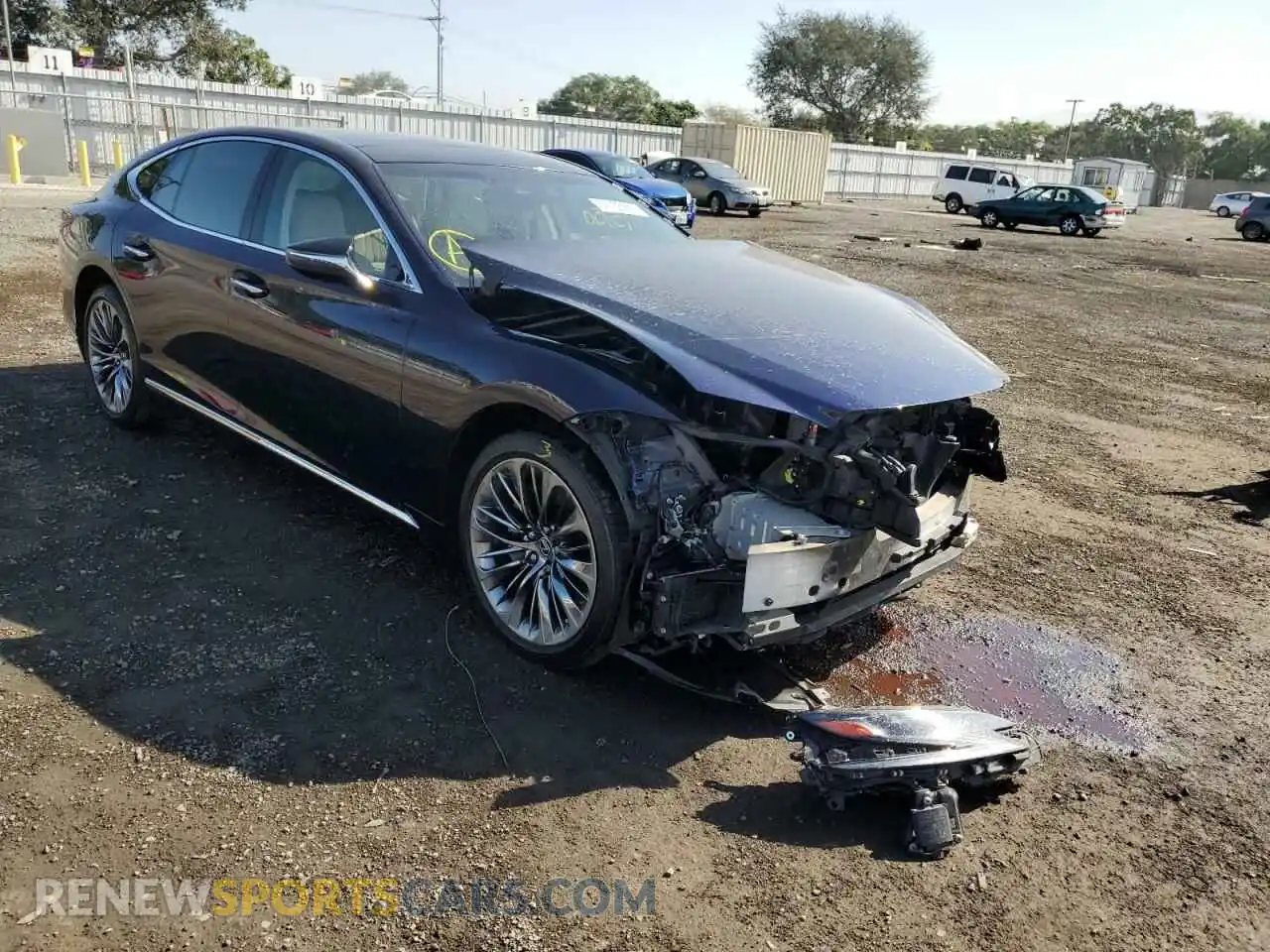 1 Photograph of a damaged car JTHB5LFF2K5009763 LEXUS LS500 2019