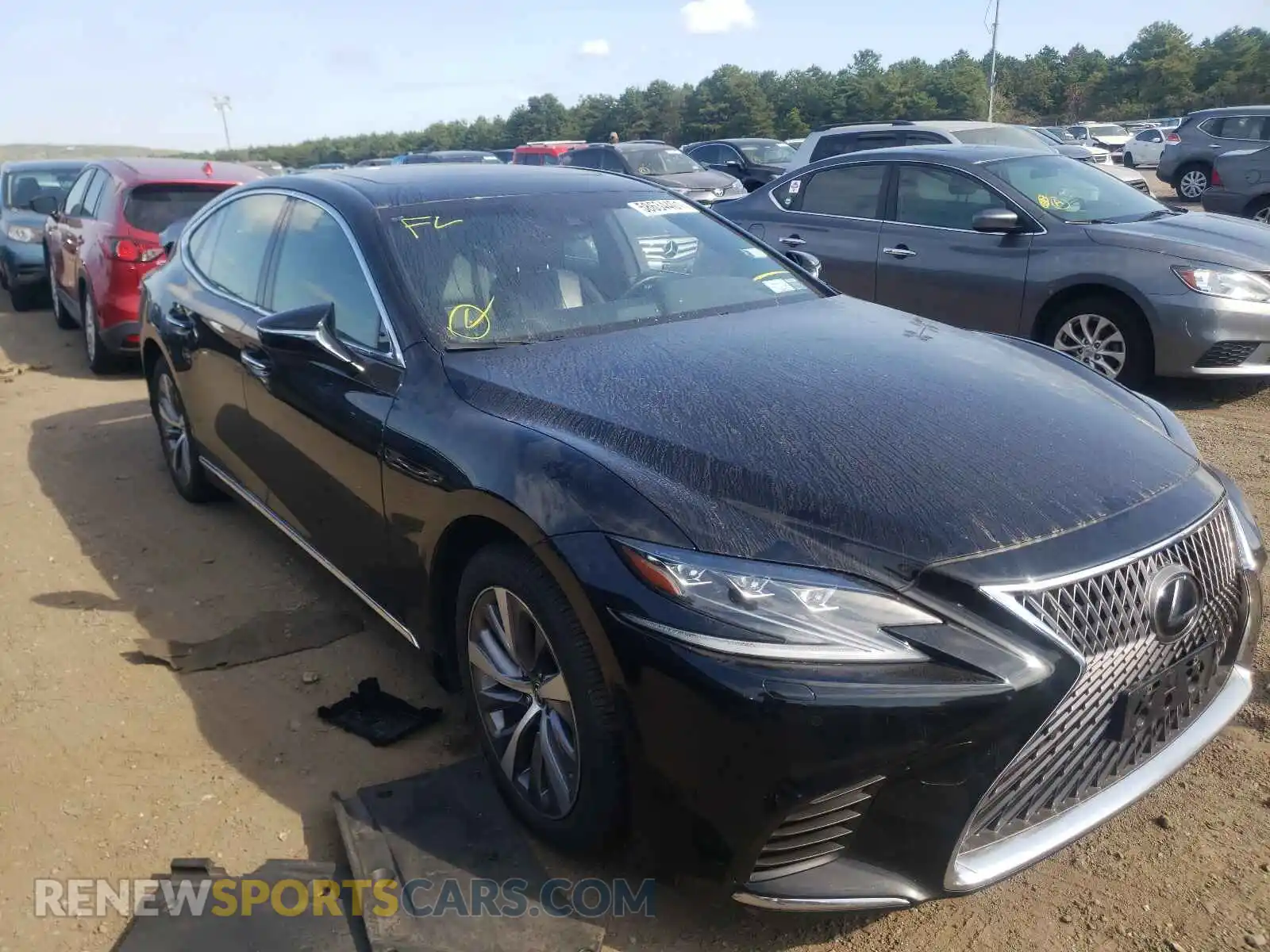 1 Photograph of a damaged car JTHC51FF3K5007125 LEXUS LS500 2019
