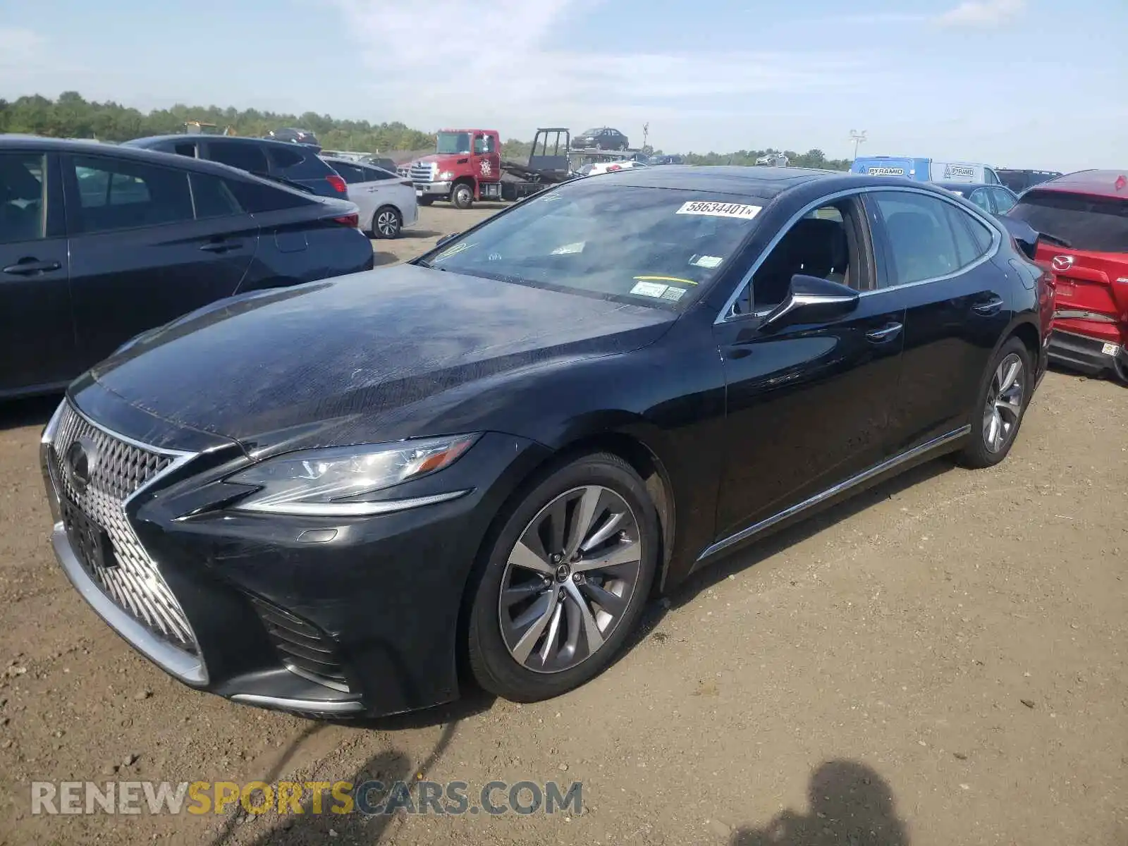 2 Photograph of a damaged car JTHC51FF3K5007125 LEXUS LS500 2019