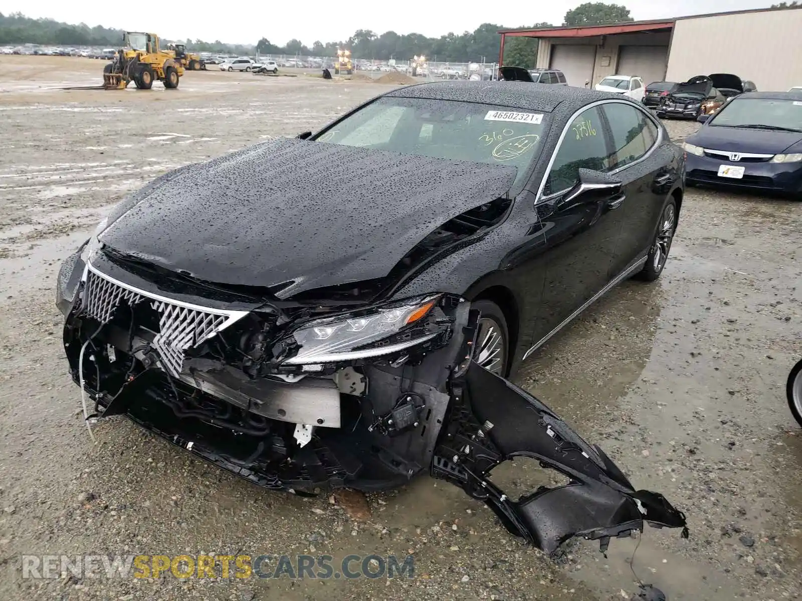 2 Photograph of a damaged car JTHC5LFF2K5007080 LEXUS LS500 2019