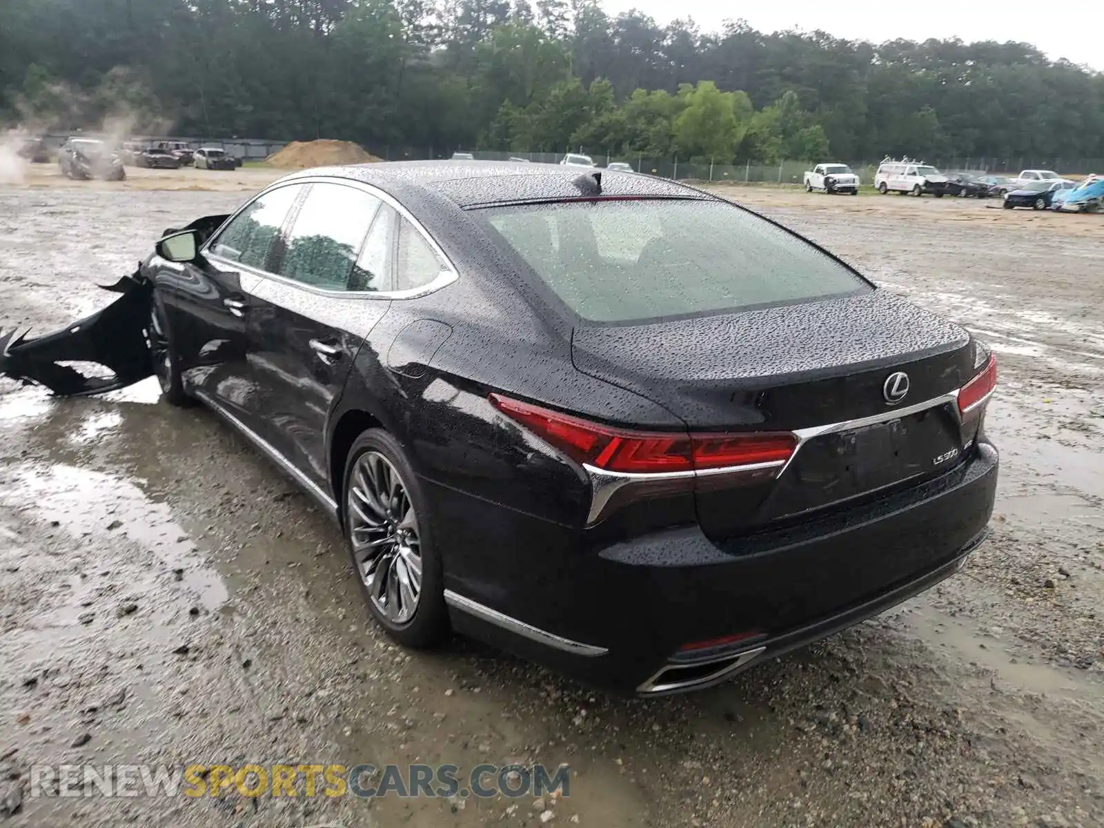3 Photograph of a damaged car JTHC5LFF2K5007080 LEXUS LS500 2019