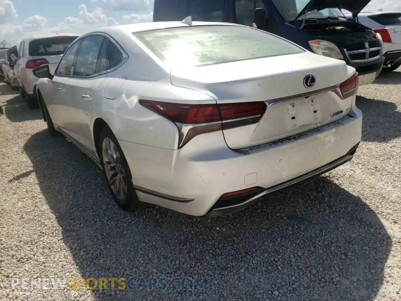 3 Photograph of a damaged car JTHCY1FF9K5001577 LEXUS LS500 2019