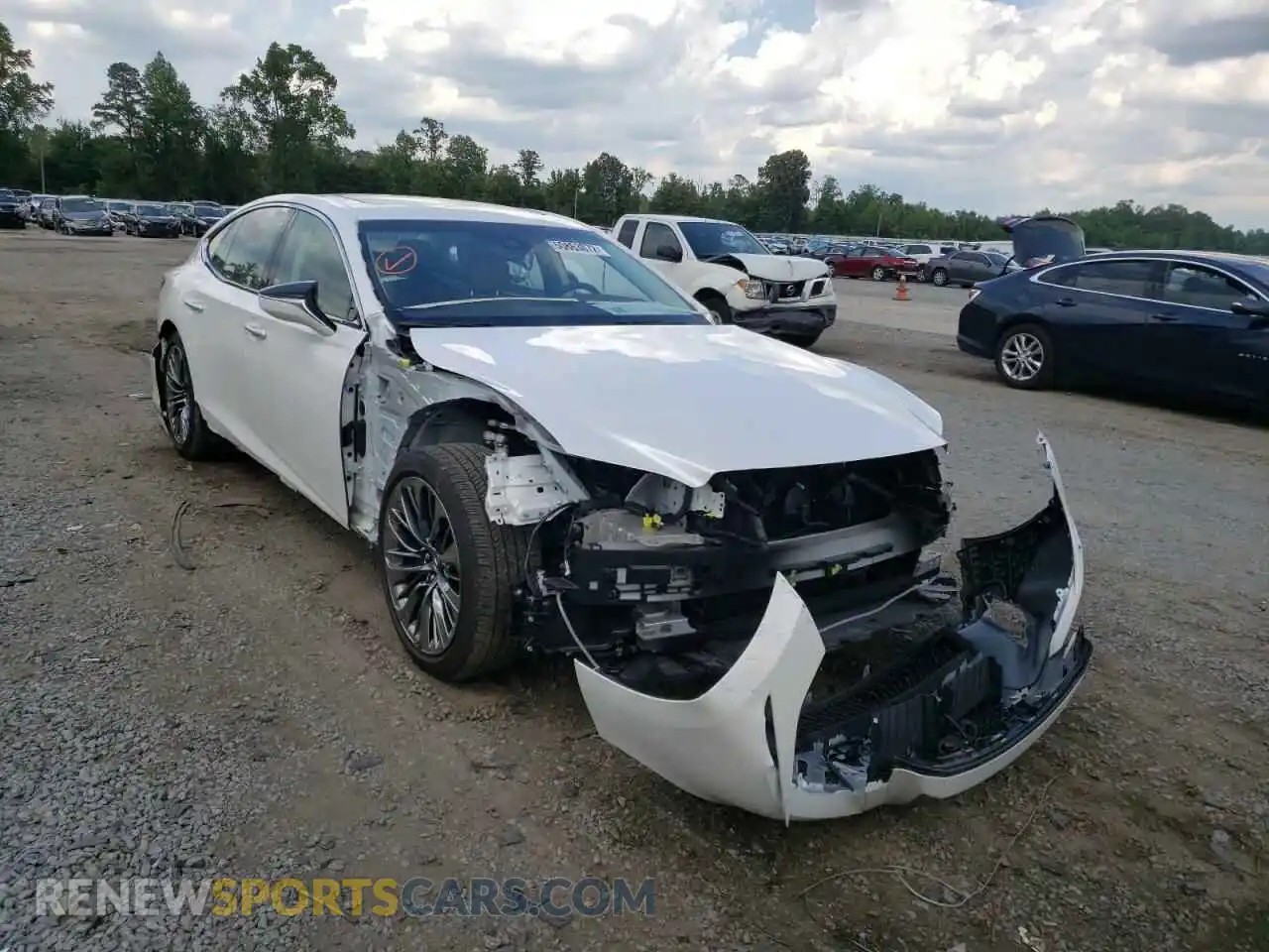 1 Photograph of a damaged car JTHD51FF5L5012431 LEXUS LS500 2020