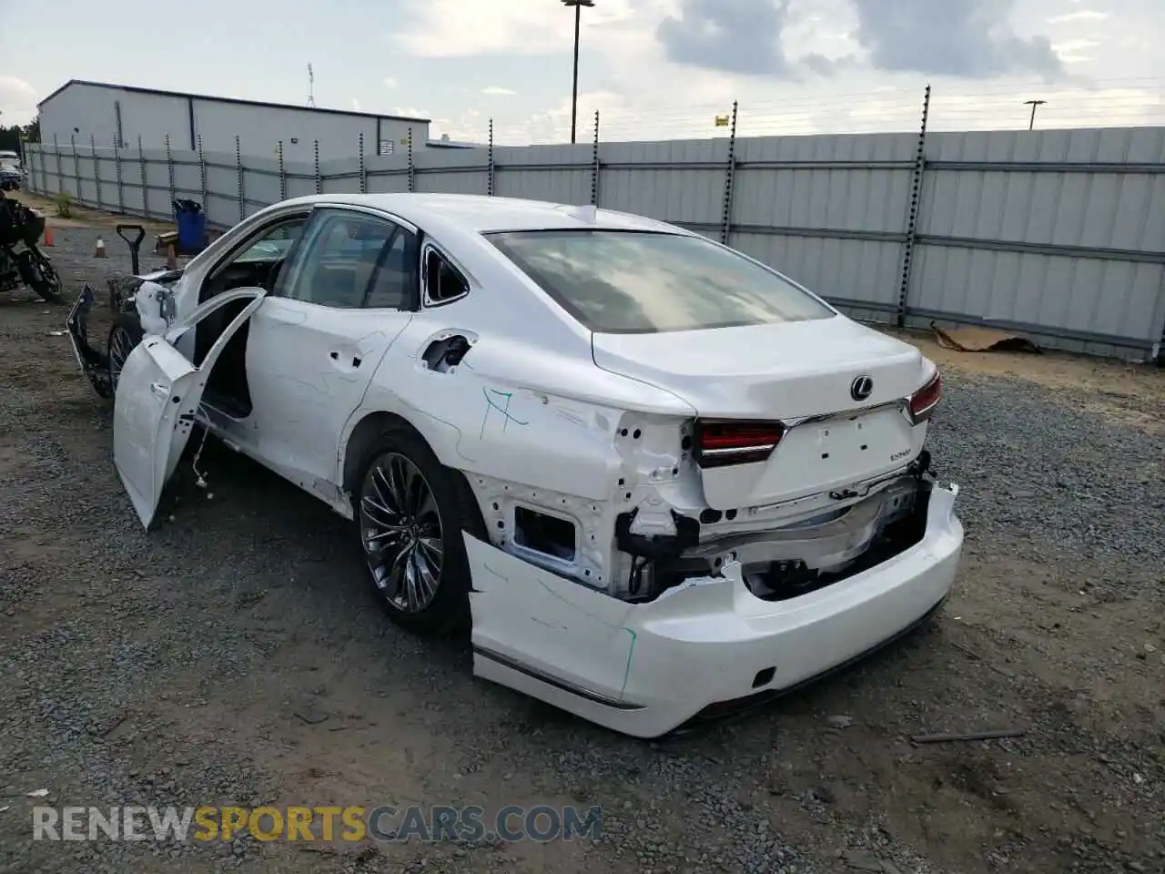 3 Photograph of a damaged car JTHD51FF5L5012431 LEXUS LS500 2020