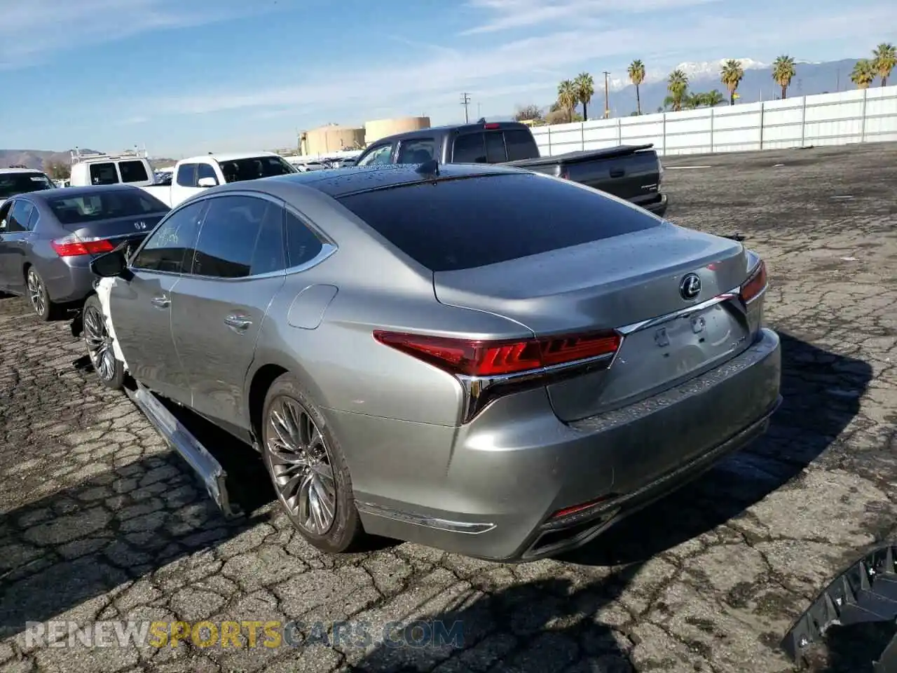 3 Photograph of a damaged car JTHD51FF9L5011721 LEXUS LS500 2020