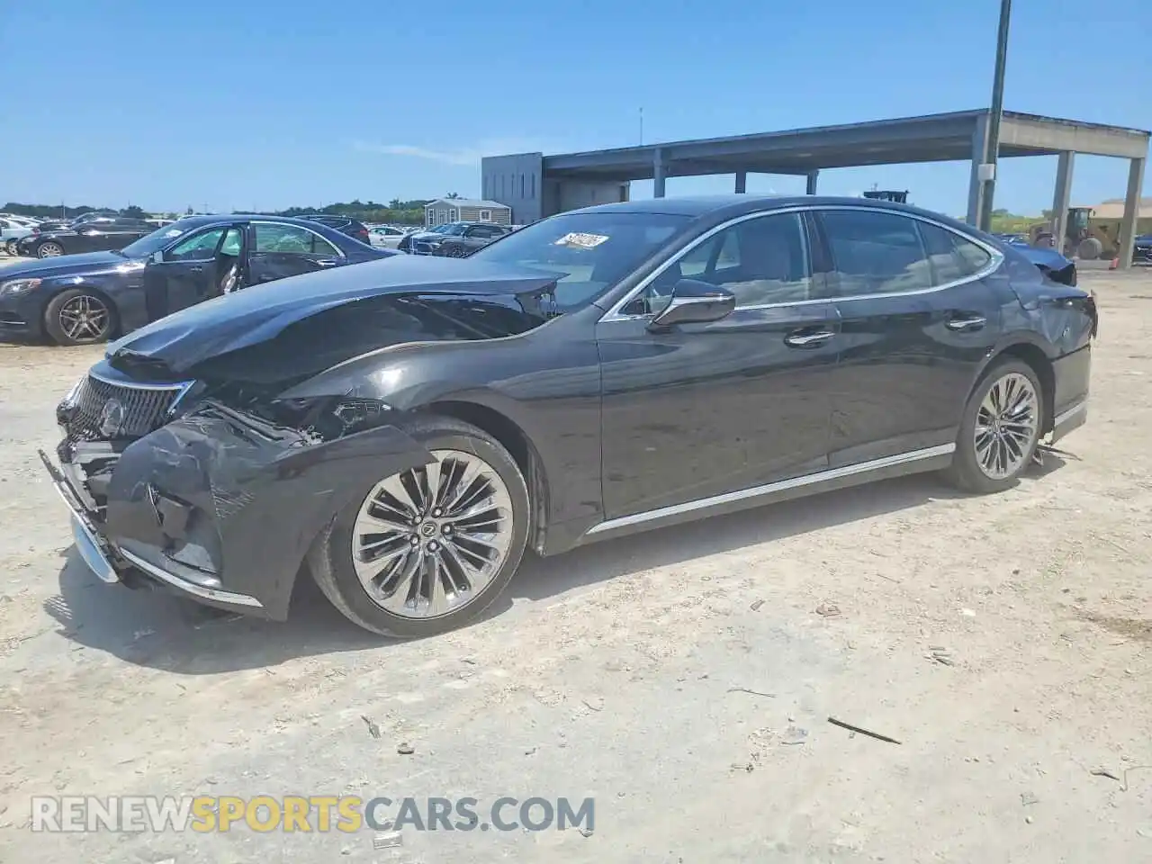 1 Photograph of a damaged car JTHD51FF3M5014339 LEXUS LS500 2021