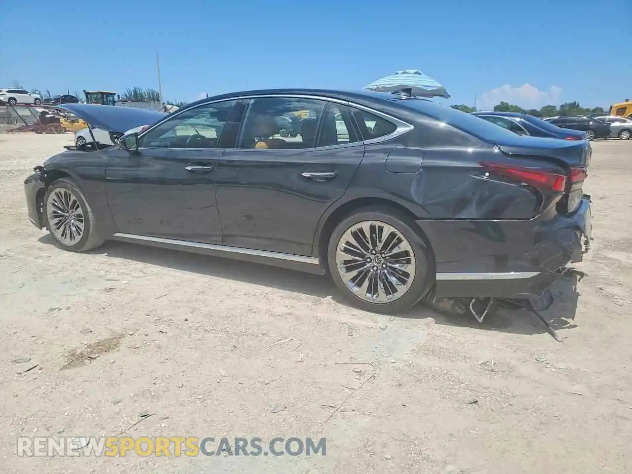 2 Photograph of a damaged car JTHD51FF3M5014339 LEXUS LS500 2021