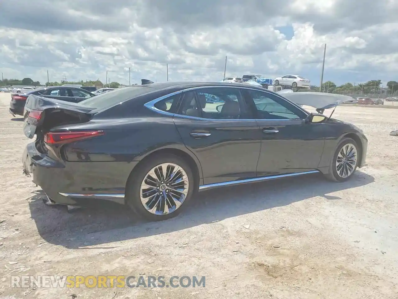 3 Photograph of a damaged car JTHD51FF3M5014339 LEXUS LS500 2021