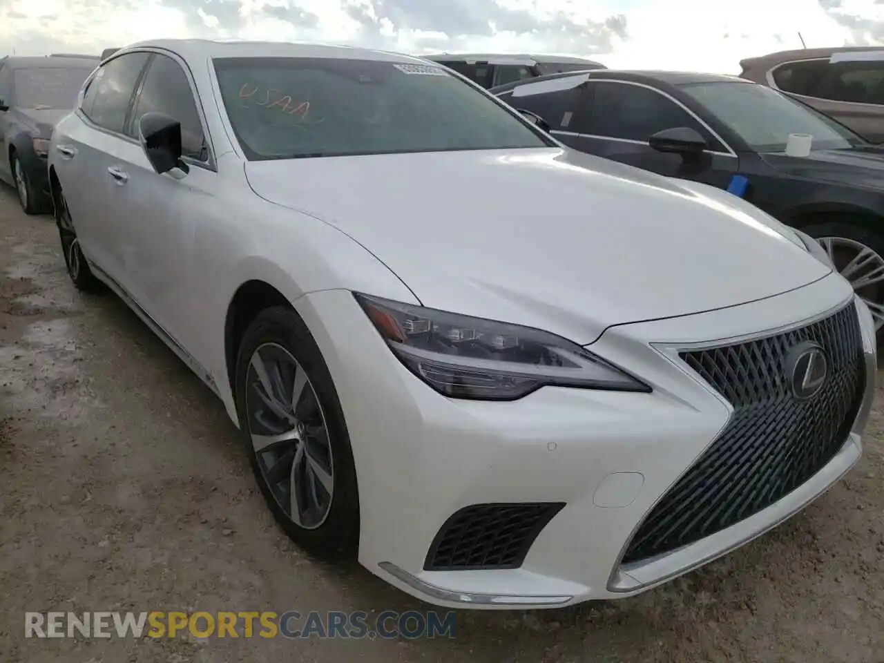 1 Photograph of a damaged car JTHD51FF4M5014883 LEXUS LS500 2021