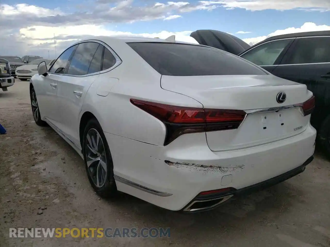 3 Photograph of a damaged car JTHD51FF4M5014883 LEXUS LS500 2021
