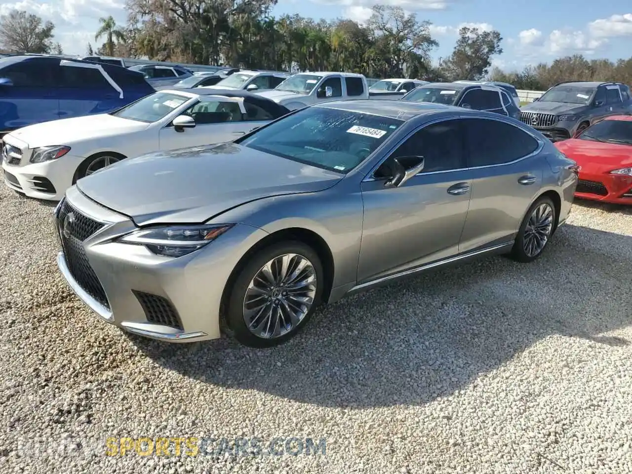 1 fotografías del automóvil dañado JTHD51FFXM5013334 LEXUS LS500 2021