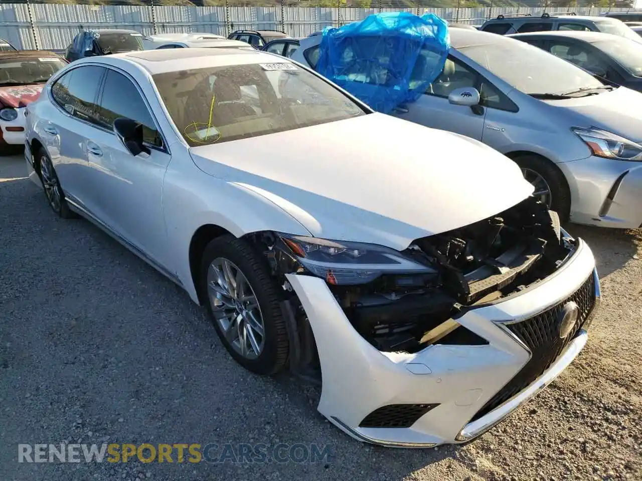 1 Photograph of a damaged car JTHDY1FF4M5016706 LEXUS LS500 2021