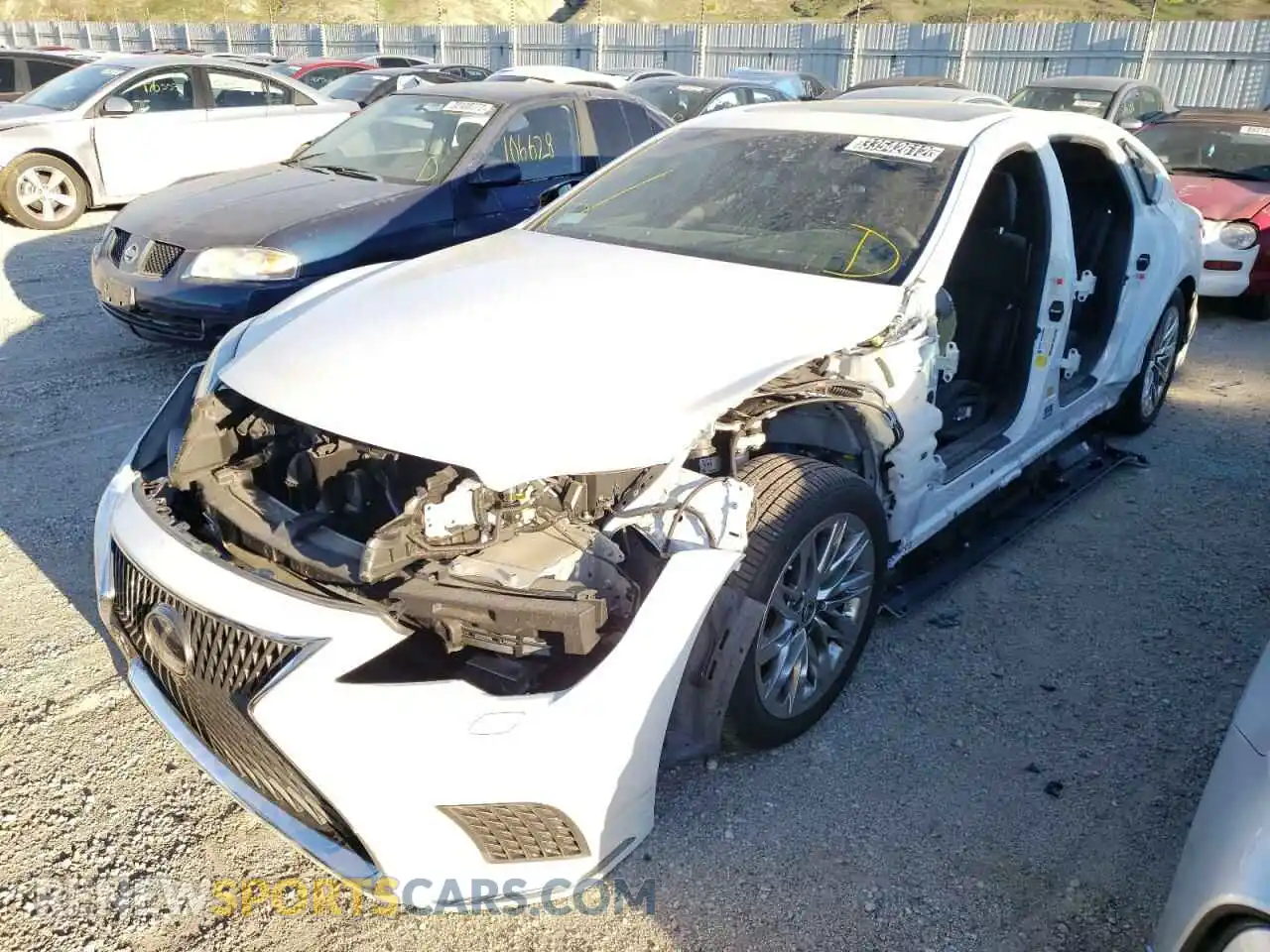 2 Photograph of a damaged car JTHDY1FF4M5016706 LEXUS LS500 2021