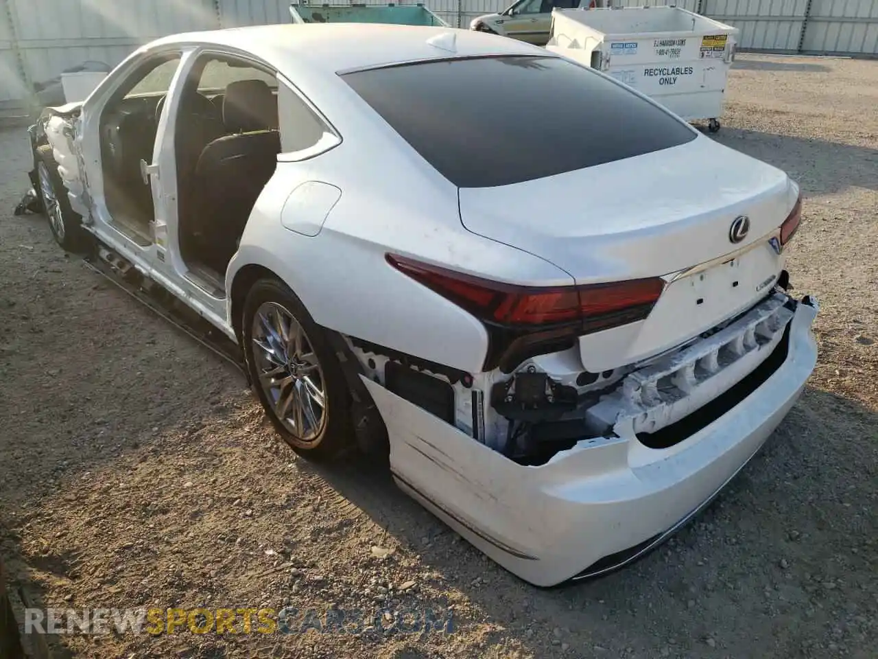 3 Photograph of a damaged car JTHDY1FF4M5016706 LEXUS LS500 2021