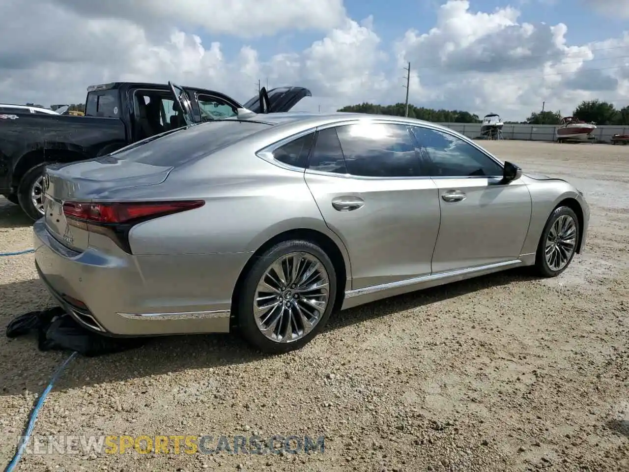 3 Photograph of a damaged car JTHD51FF5N5017406 LEXUS LS500 2022