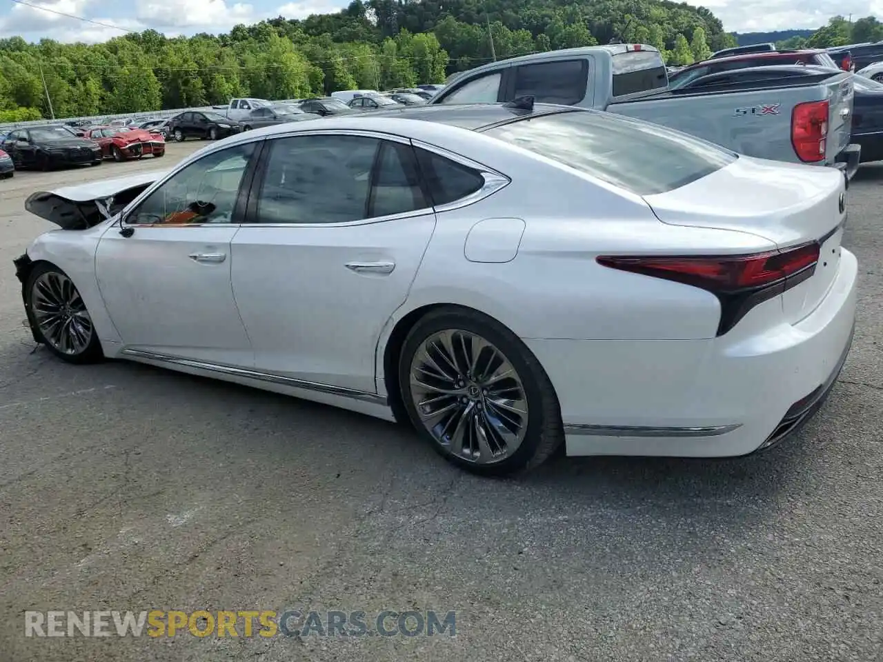 2 Photograph of a damaged car JTHE5LGF3N5010467 LEXUS LS500 2022