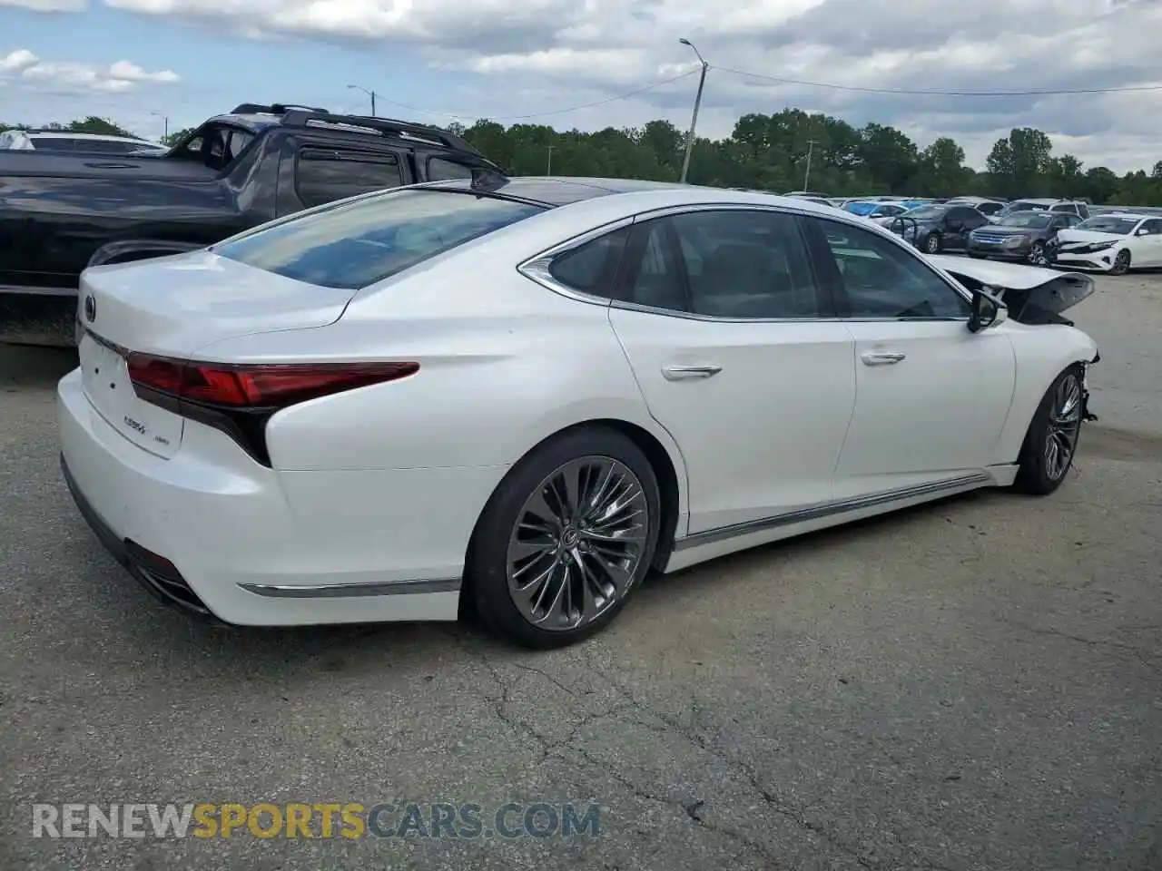 3 Photograph of a damaged car JTHE5LGF3N5010467 LEXUS LS500 2022