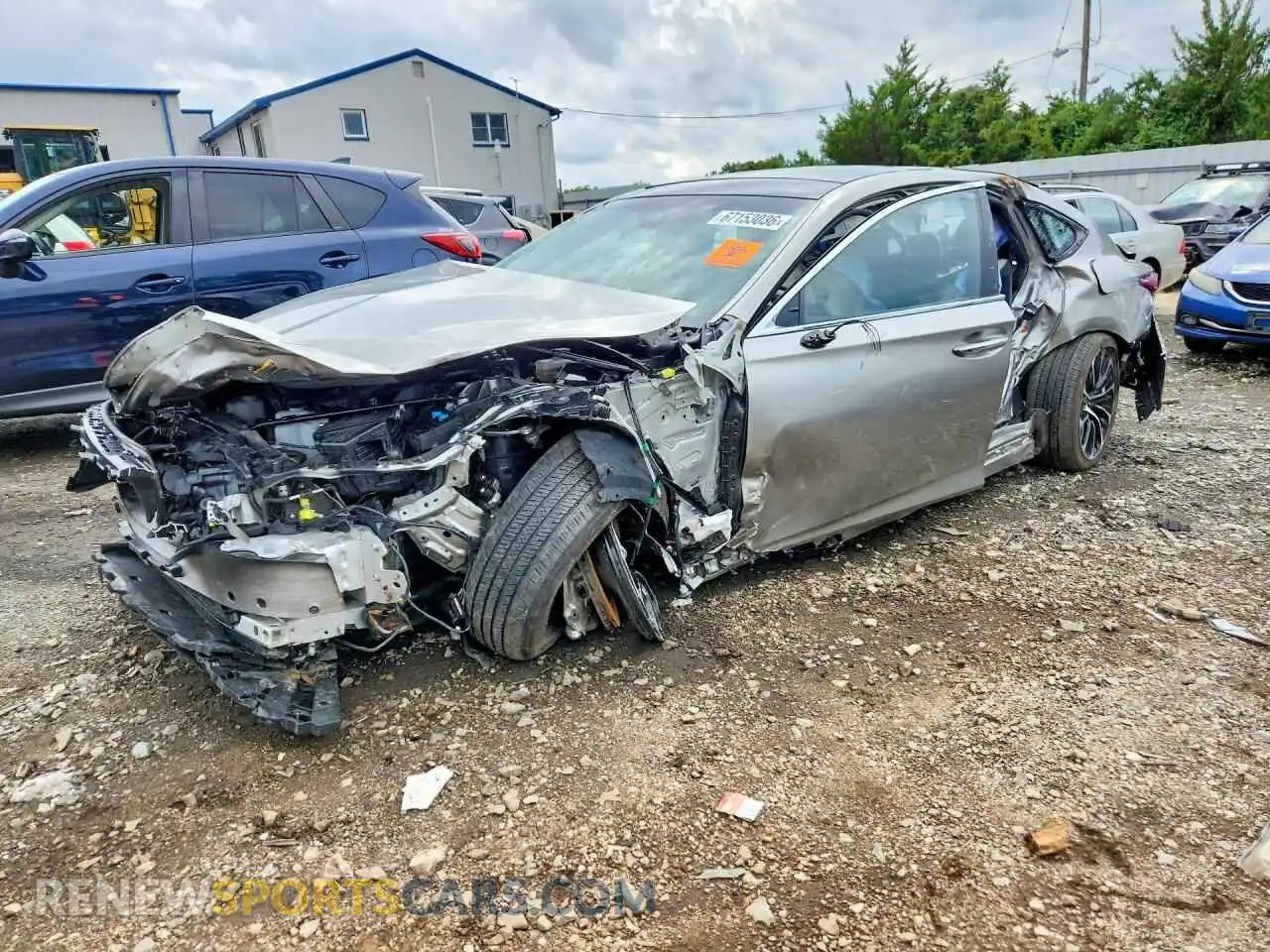 1 Photograph of a damaged car JTHE5LGF5P5011476 LEXUS LS500 2023