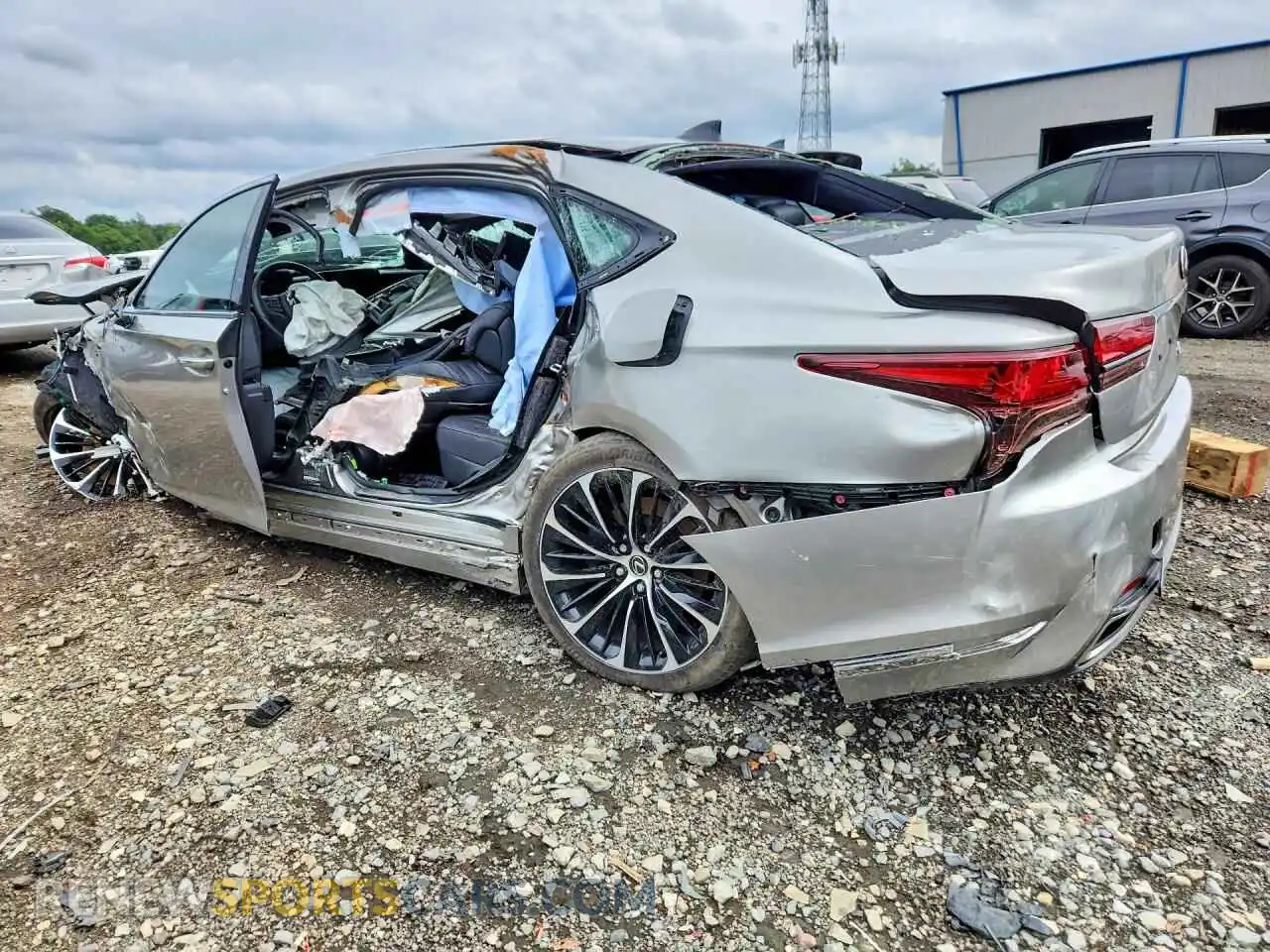 2 Photograph of a damaged car JTHE5LGF5P5011476 LEXUS LS500 2023