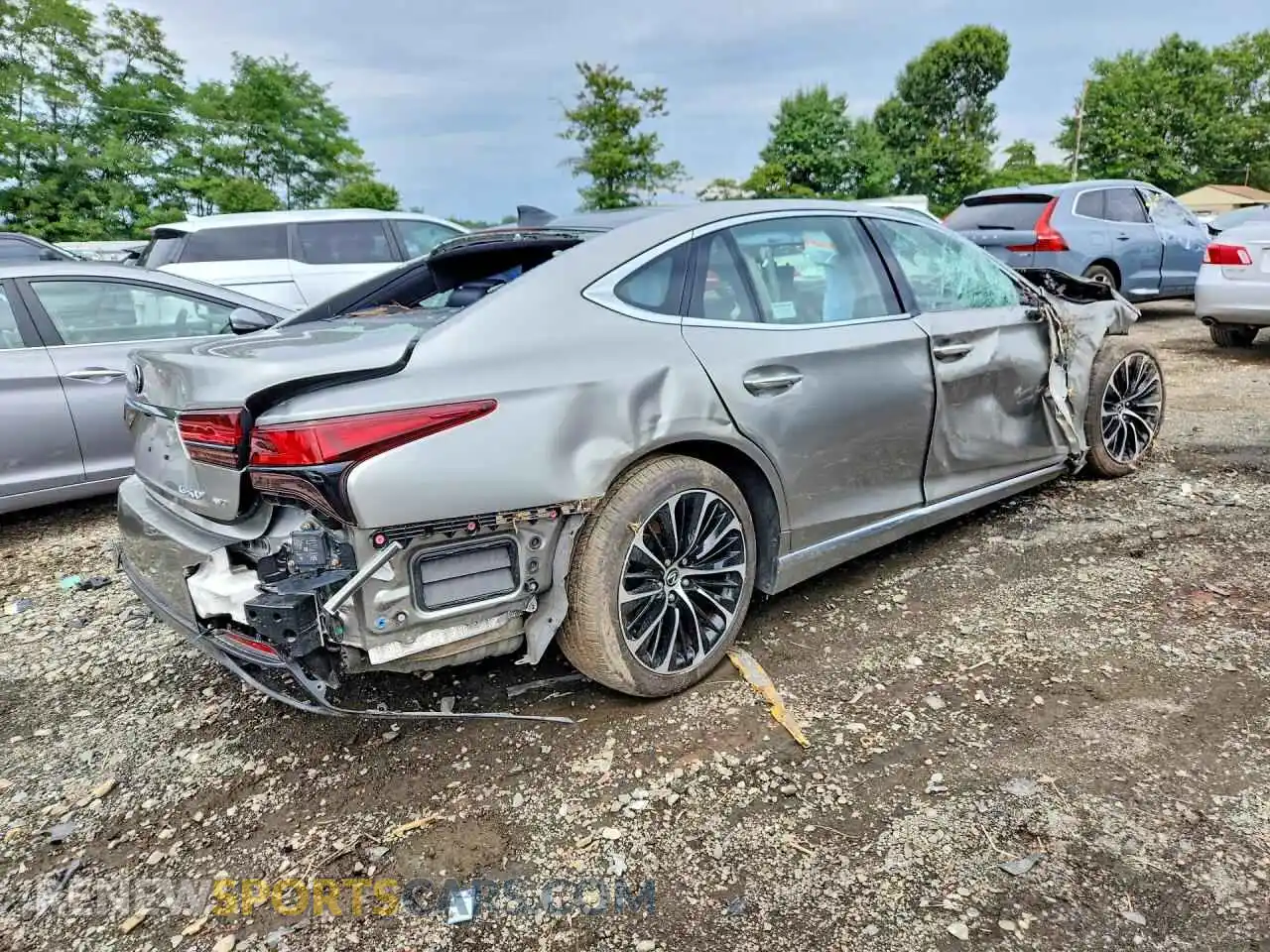 3 Photograph of a damaged car JTHE5LGF5P5011476 LEXUS LS500 2023