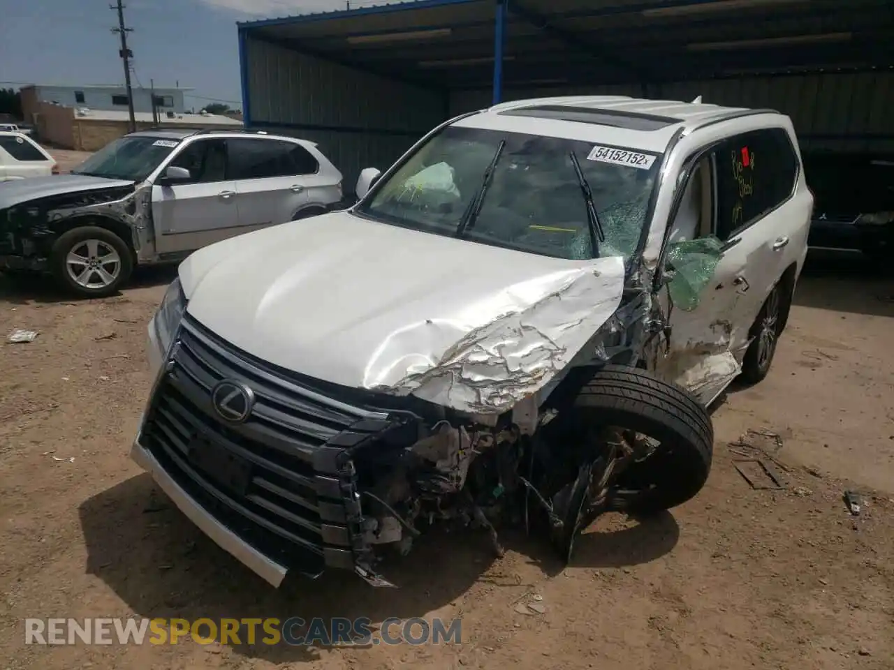 2 Photograph of a damaged car JTJHY7AX8J4281391 LEXUS LX570 2018