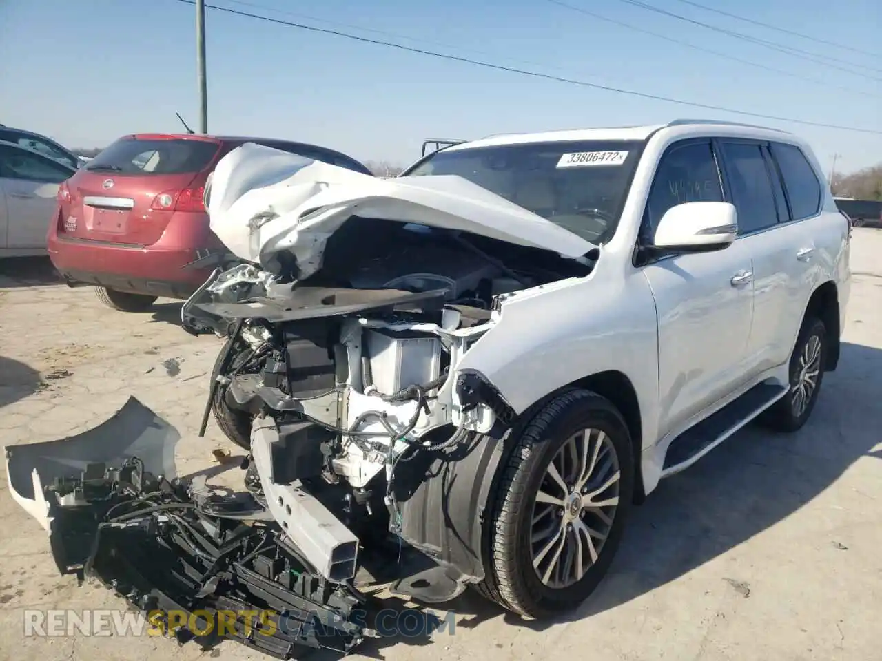 2 Photograph of a damaged car JTJHY7AX9J4264292 LEXUS LX570 2018
