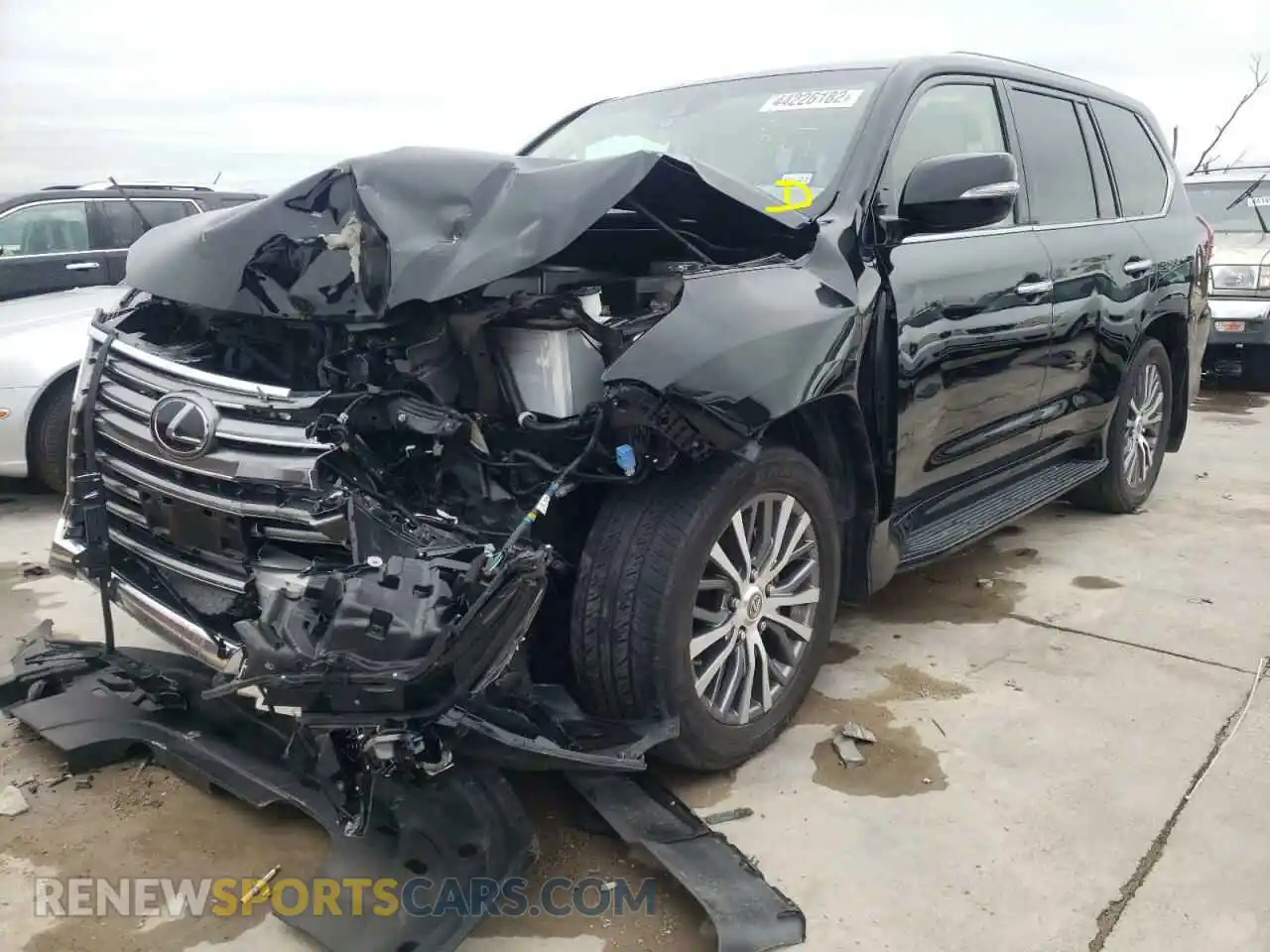2 fotografías del automóvil dañado JTJHY7AX8K4307635 LEXUS LX570 2019