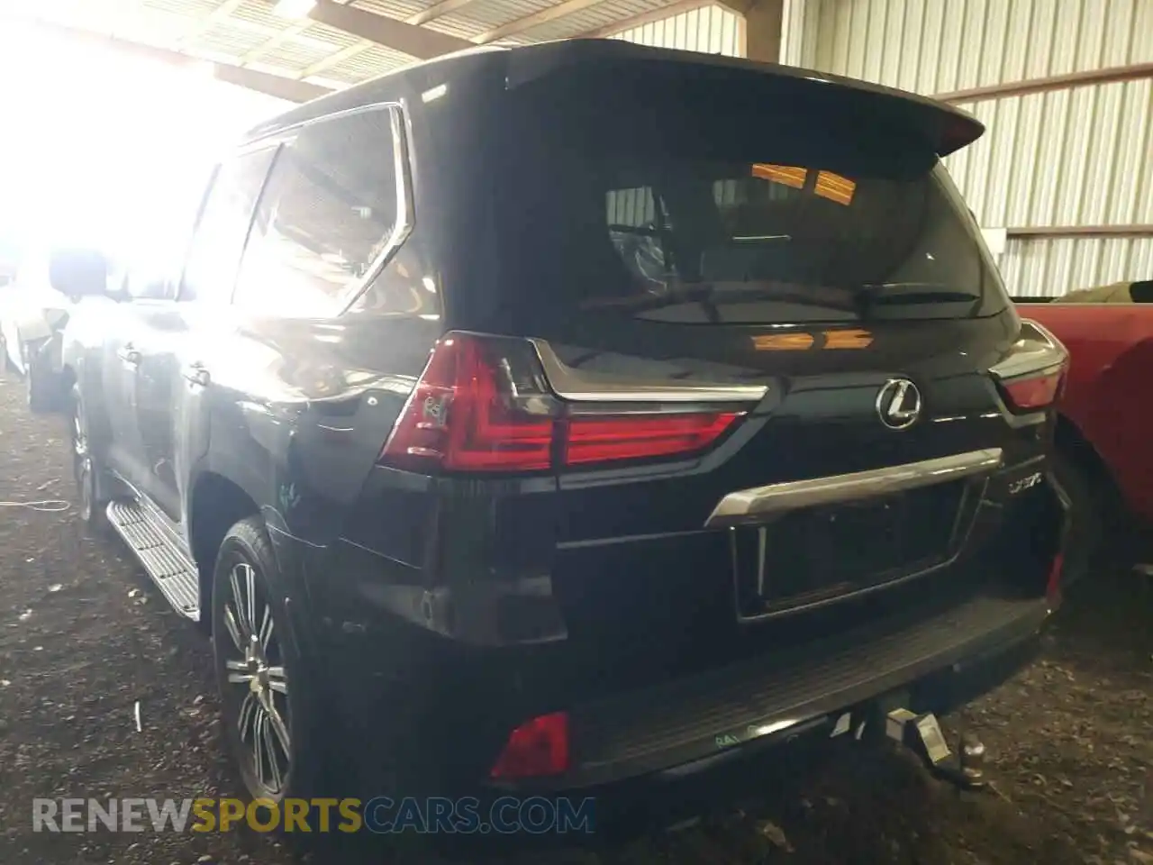 3 Фотография поврежденного автомобиля JTJDY7AX0L4332688 LEXUS LX570 2020