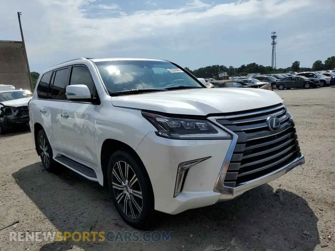 1 Photograph of a damaged car JTJDY7AX1L4312353 LEXUS LX570 2020