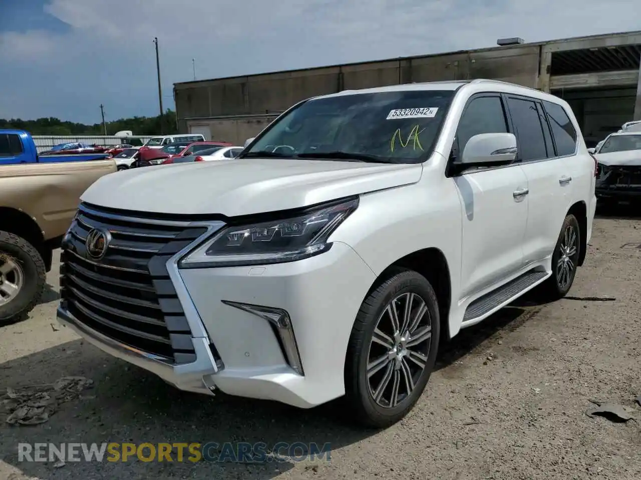 2 Photograph of a damaged car JTJDY7AX1L4312353 LEXUS LX570 2020
