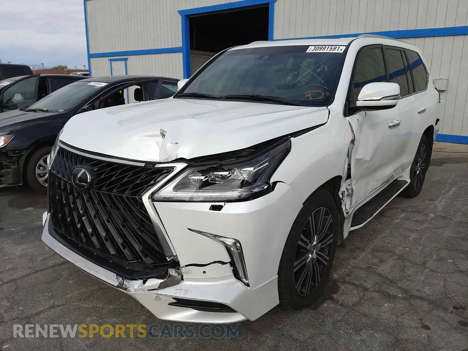 2 Photograph of a damaged car JTJDY7AX1L4325653 LEXUS LX570 2020