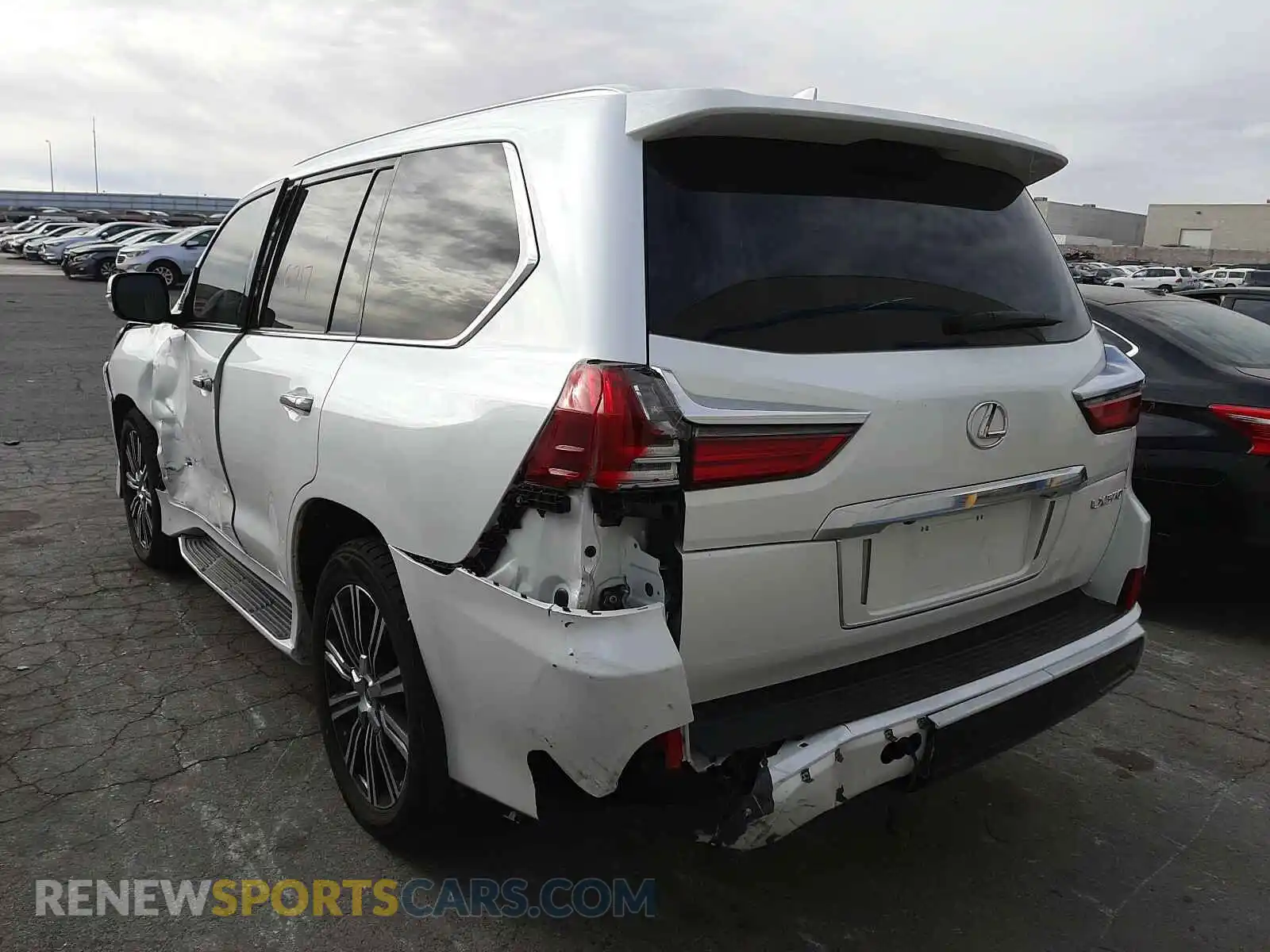 3 Photograph of a damaged car JTJDY7AX1L4325653 LEXUS LX570 2020