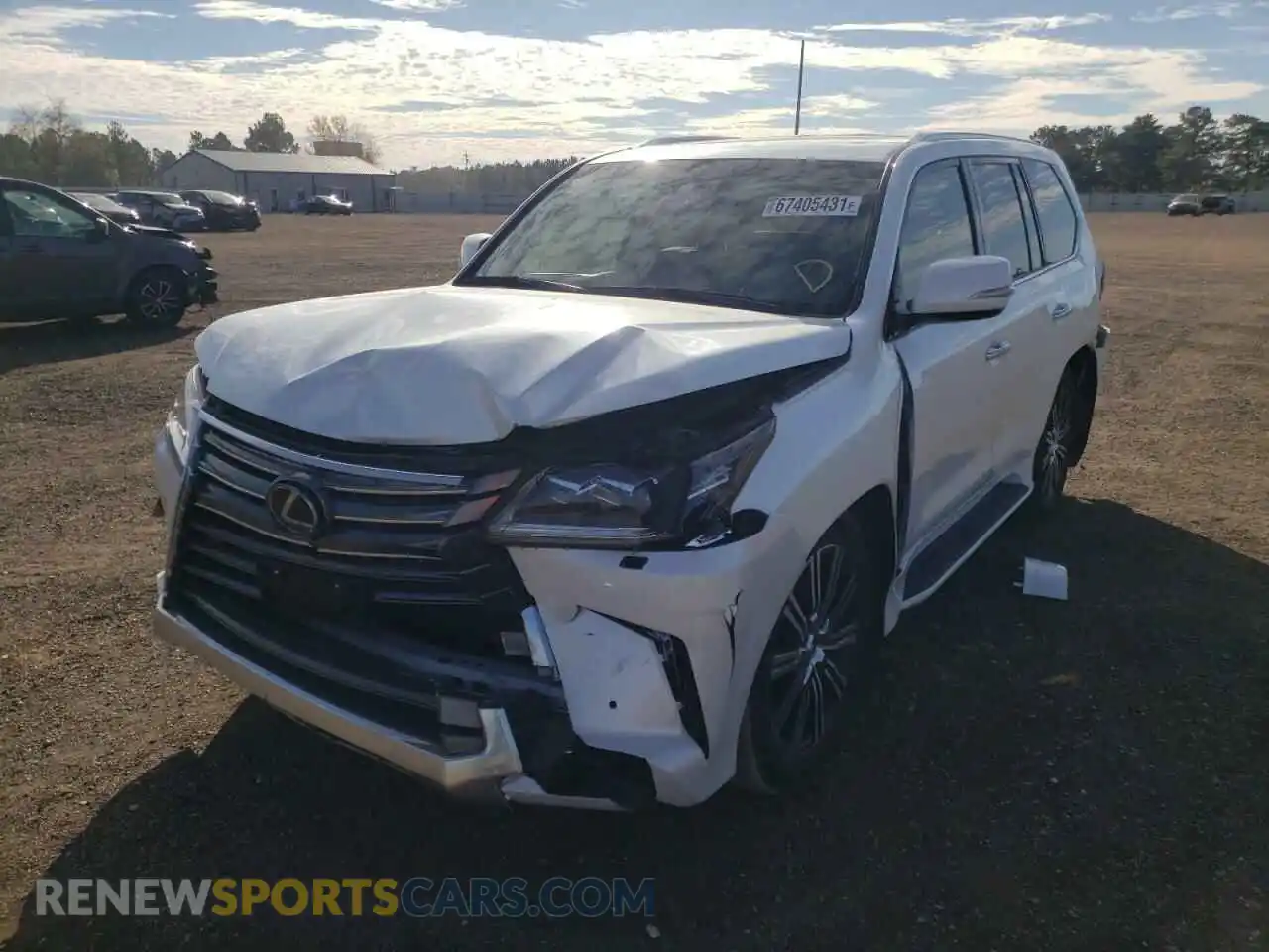 2 Photograph of a damaged car JTJDY7AX2L4317139 LEXUS LX570 2020