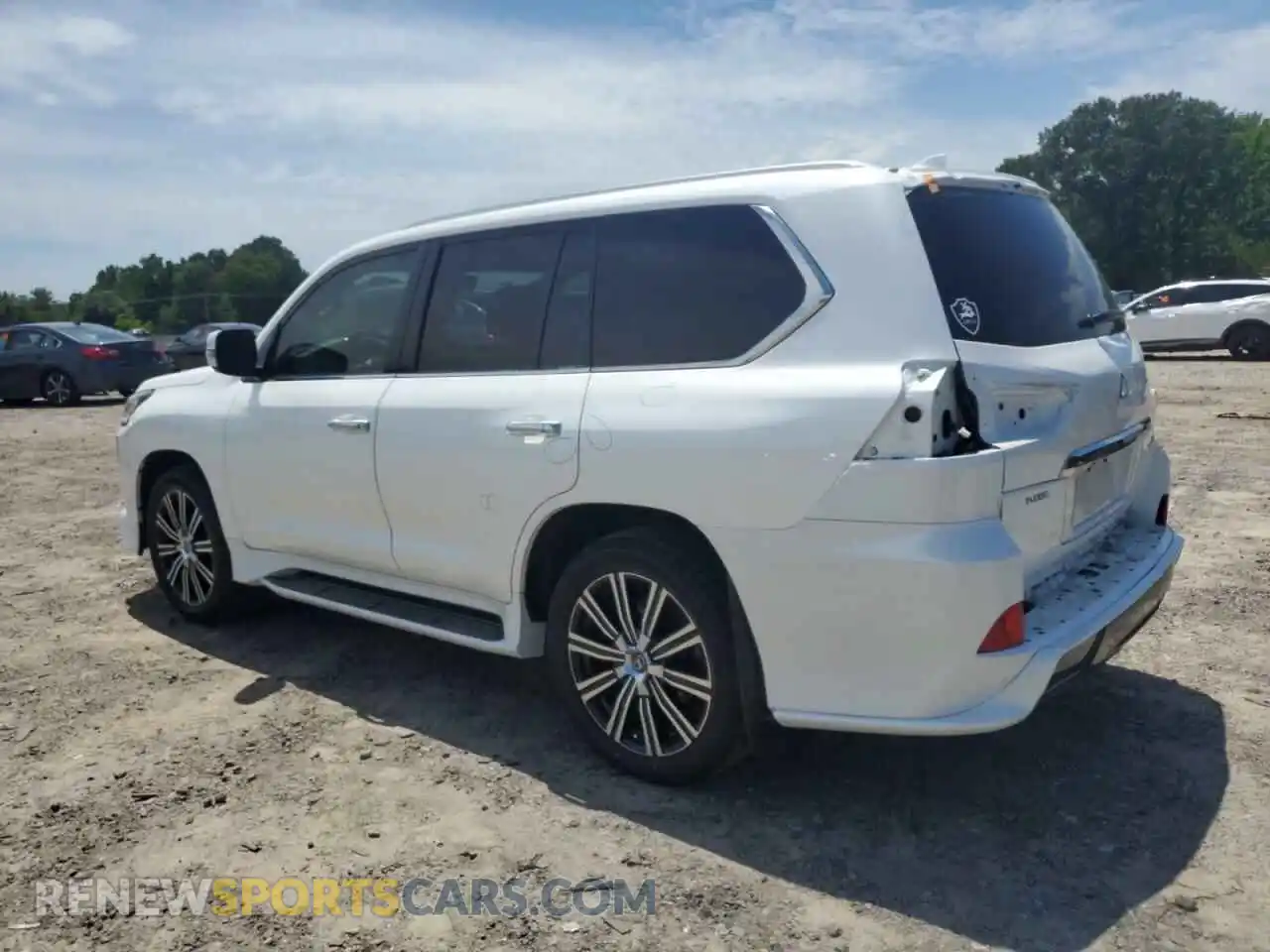 2 fotografías del automóvil dañado JTJDY7AX3L4320650 LEXUS LX570 2020