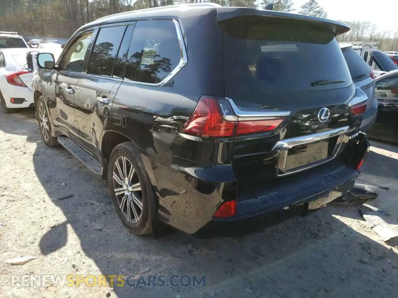 3 Photograph of a damaged car JTJDY7AX4L4319409 LEXUS LX570 2020