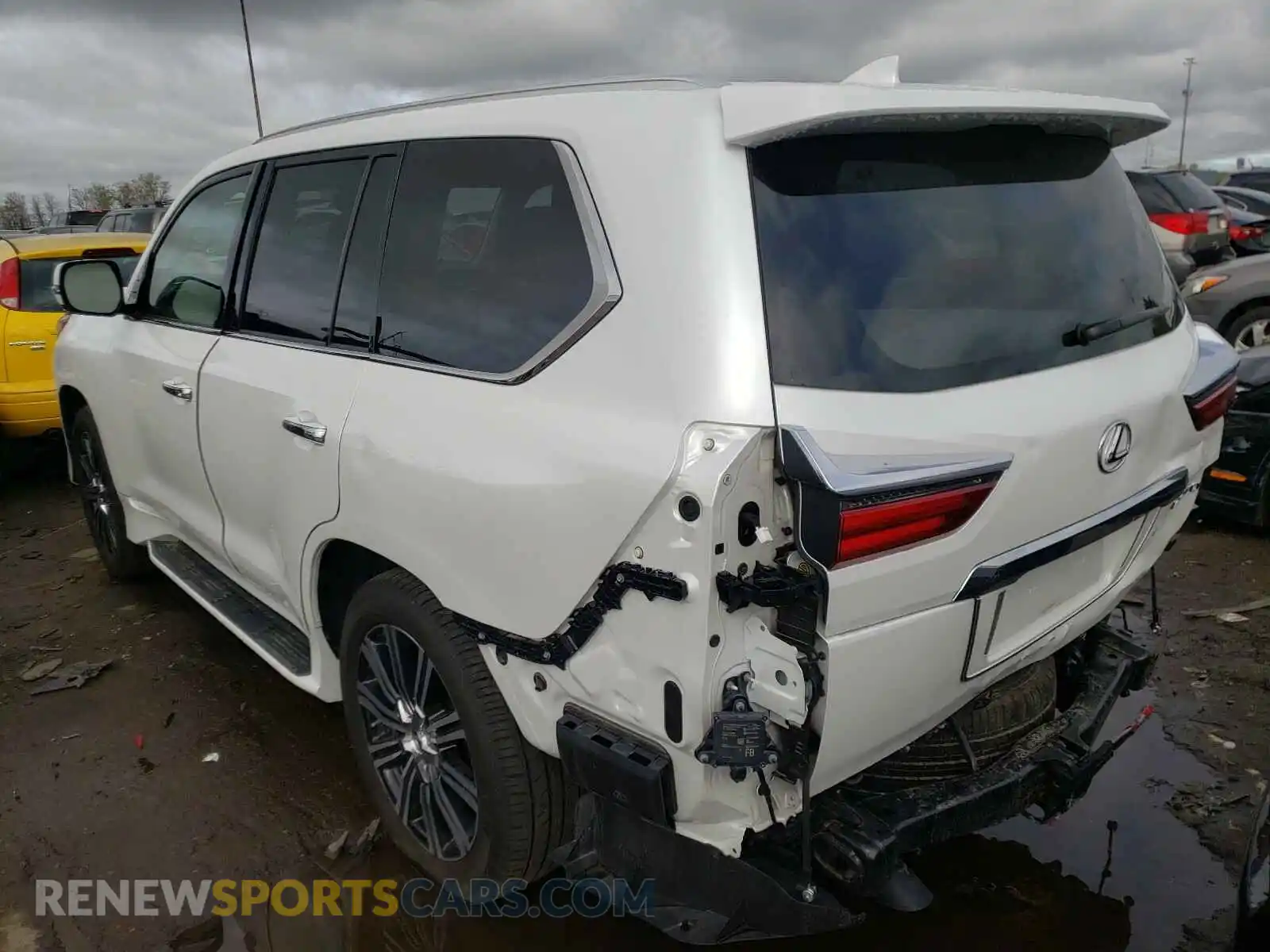 3 Photograph of a damaged car JTJDY7AX5L4312601 LEXUS LX570 2020