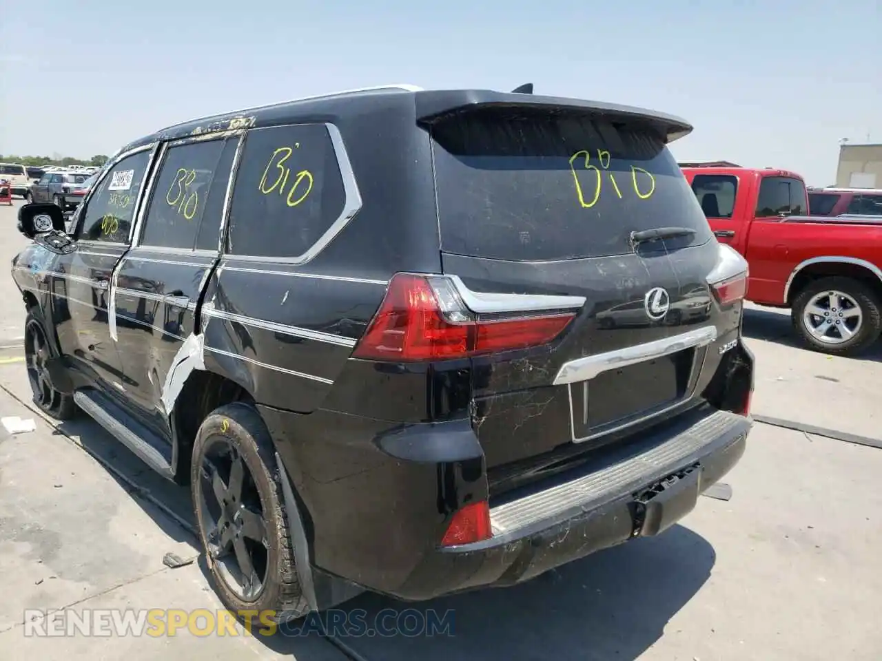 3 Photograph of a damaged car JTJDY7AX5L4313750 LEXUS LX570 2020
