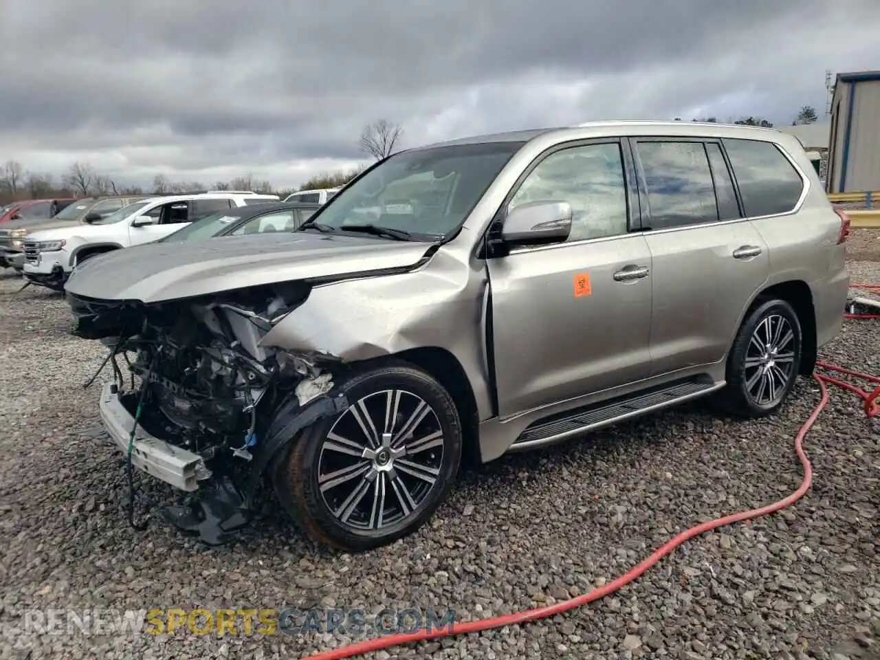 1 Photograph of a damaged car JTJDY7AX5L4314834 LEXUS LX570 2020